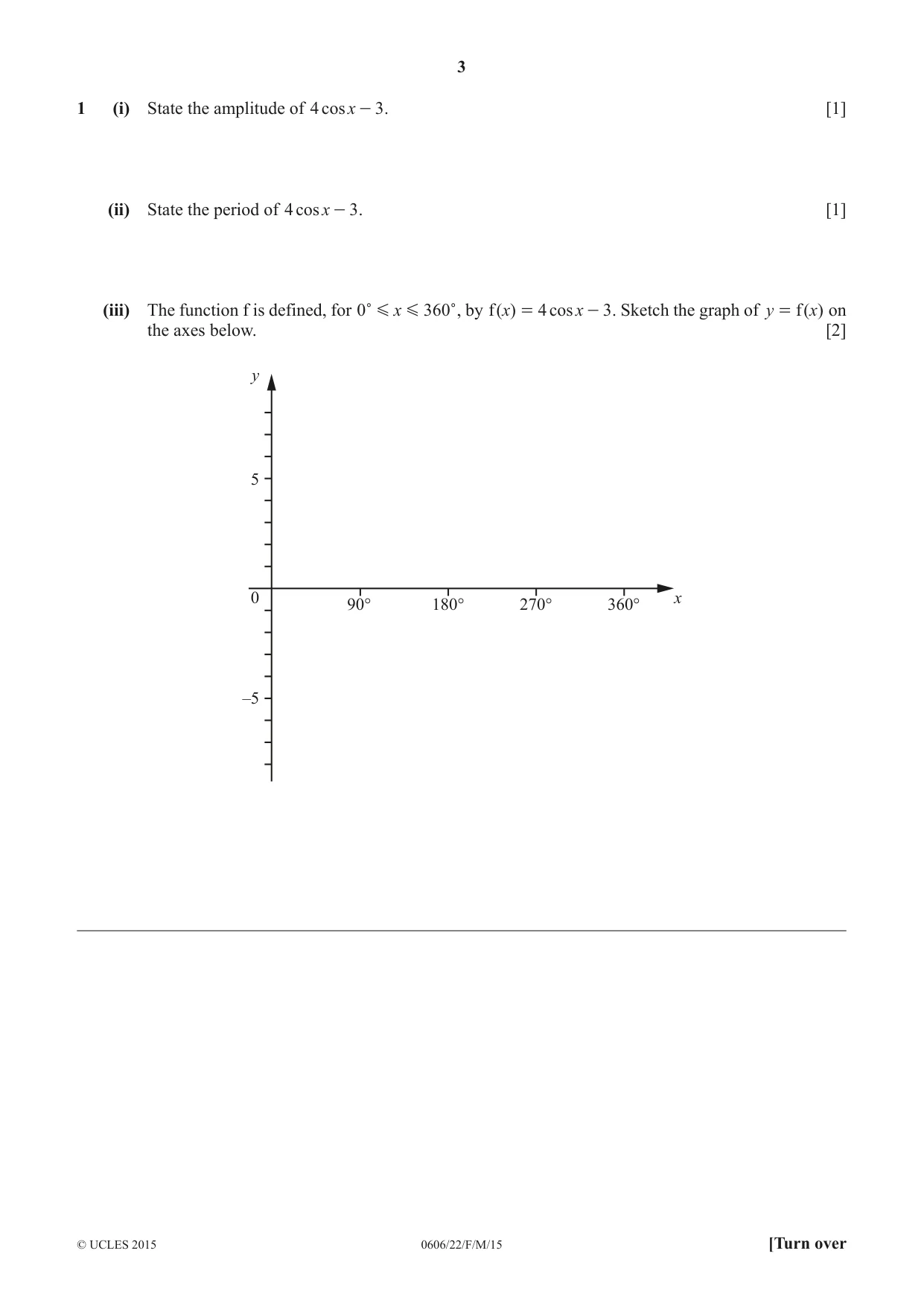 Cambridge IGCSE Mathematics - Additional 0606 2015 Feb/March Paper 2 · Variant 2 question paper, page 3 of 16