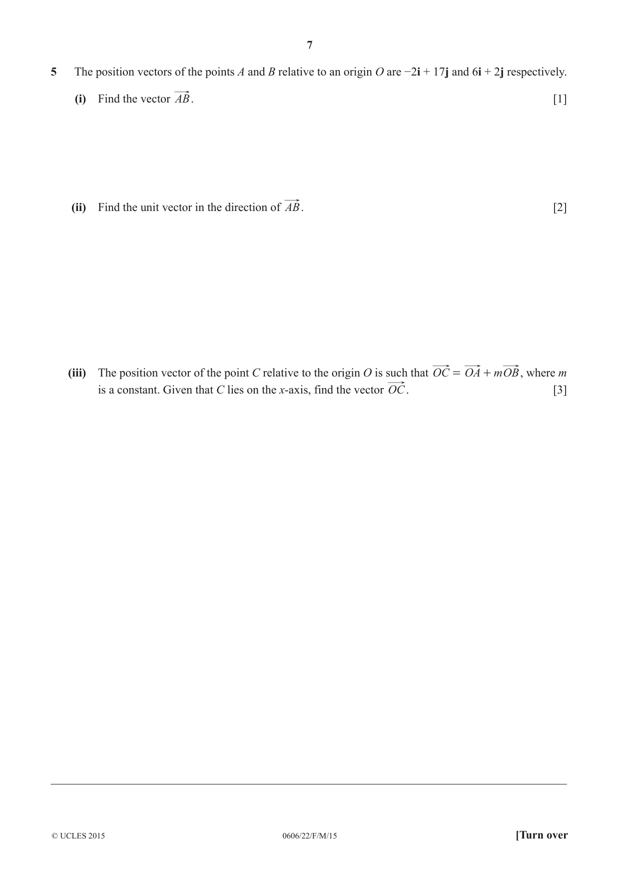 Cambridge IGCSE Mathematics - Additional 0606 2015 Feb/March Paper 2 · Variant 2 question paper, page 7 of 16