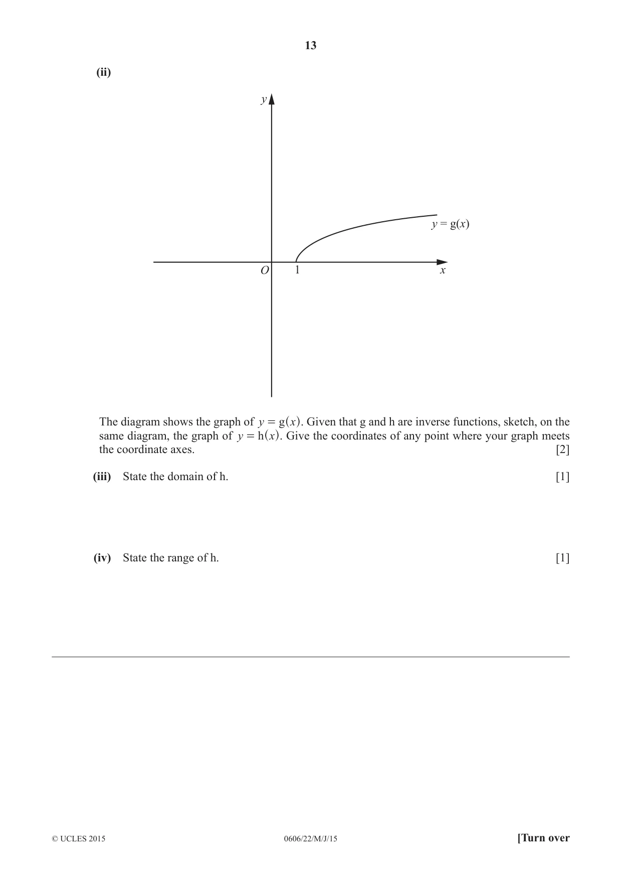 Cambridge IGCSE Mathematics - Additional 0606 2015 May/June Paper 2 · Variant 2 question paper, page 13 of 16
