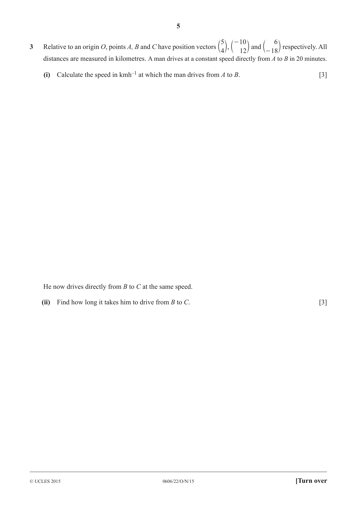 Cambridge IGCSE Mathematics - Additional 0606 2015 Oct/Nov Paper 2 · Variant 2 question paper, page 5 of 16