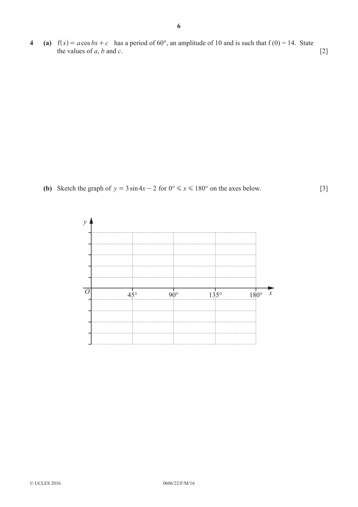 Cambridge IGCSE Mathematics - Additional 0606 2016 Feb/March Paper 2 · Variant 2 question paper, page 6 of 16