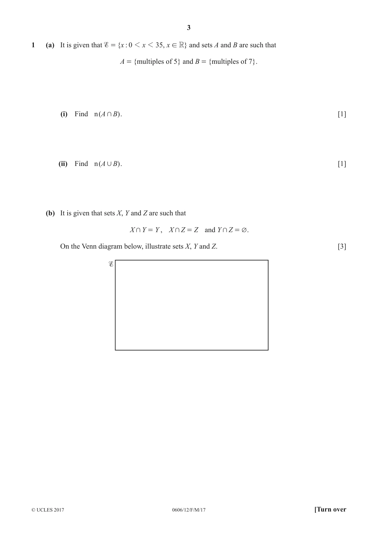 Cambridge IGCSE Mathematics - Additional 0606 2017 Feb/March Paper 1 · Variant 2 question paper, page 3 of 16