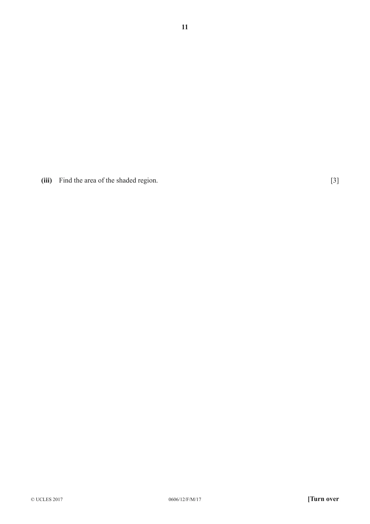 Cambridge IGCSE Mathematics - Additional 0606 2017 Feb/March Paper 1 · Variant 2 question paper, page 11 of 16