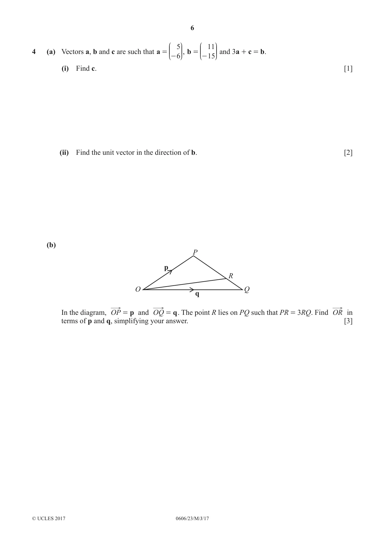 Cambridge IGCSE Mathematics - Additional 0606 2017 May/June Paper 2 · Variant 3 question paper, page 6 of 16