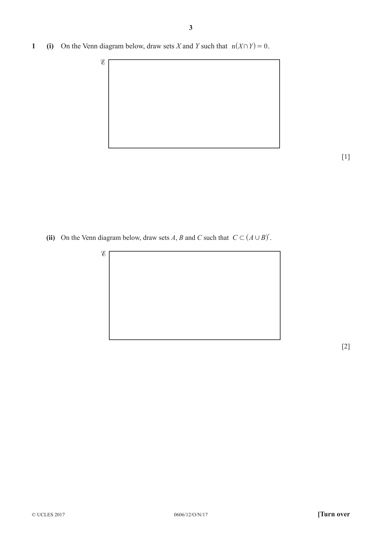 Cambridge IGCSE Mathematics - Additional 0606 2017 Oct/Nov Paper 1 · Variant 2 question paper, page 3 of 16