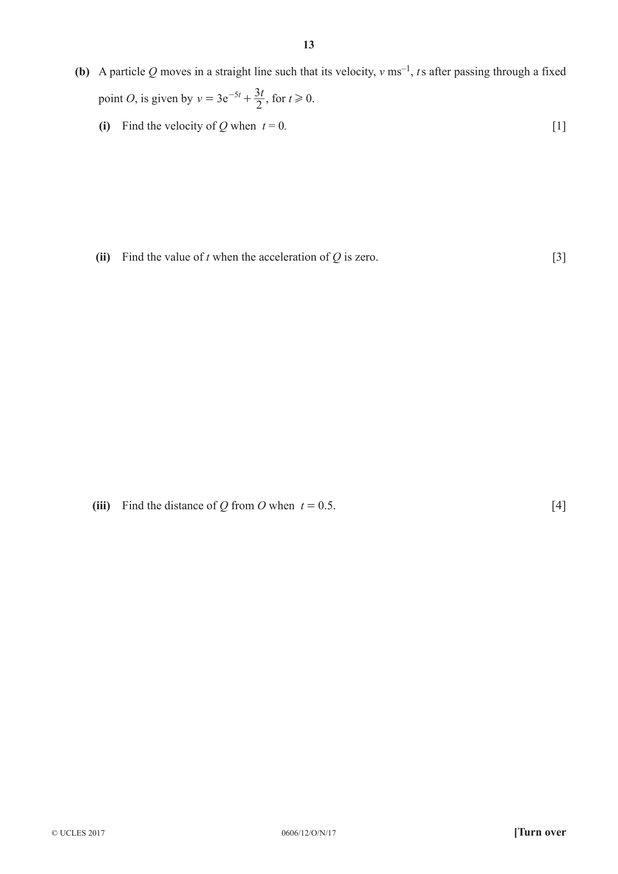 Cambridge IGCSE Mathematics - Additional 0606 2017 Oct/Nov Paper 1 · Variant 2 question paper, page 13 of 16