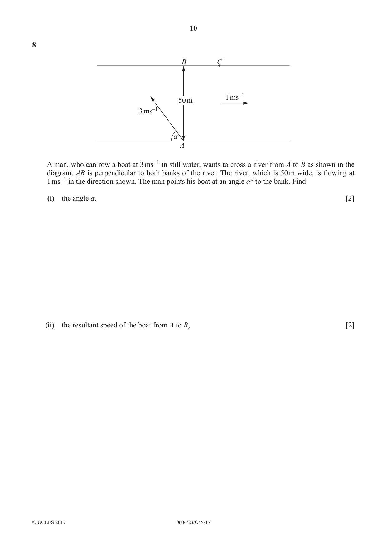 Cambridge IGCSE Mathematics - Additional 0606 2017 Oct/Nov Paper 2 · Variant 3 question paper, page 10 of 16