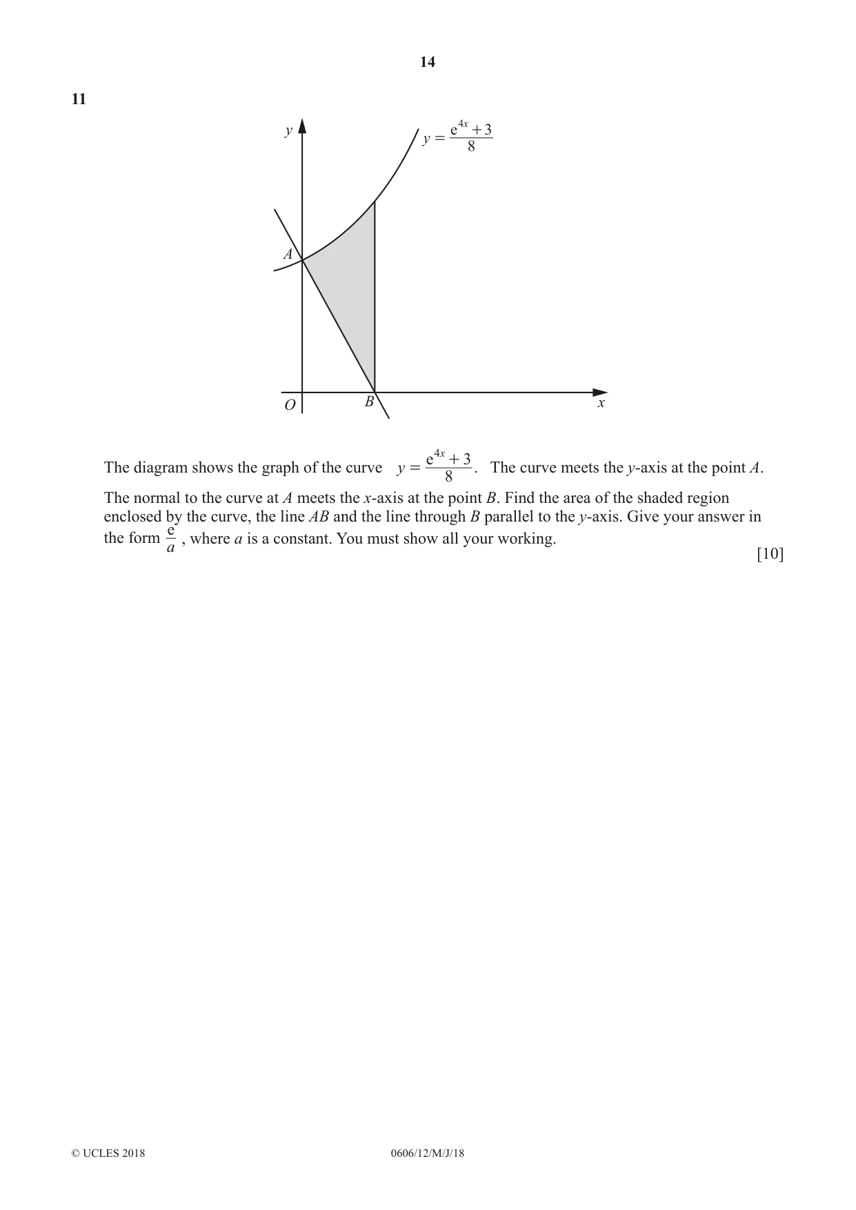 Cambridge IGCSE Mathematics - Additional 0606 2018 May/June Paper 1 · Variant 2 question paper, page 14 of 16