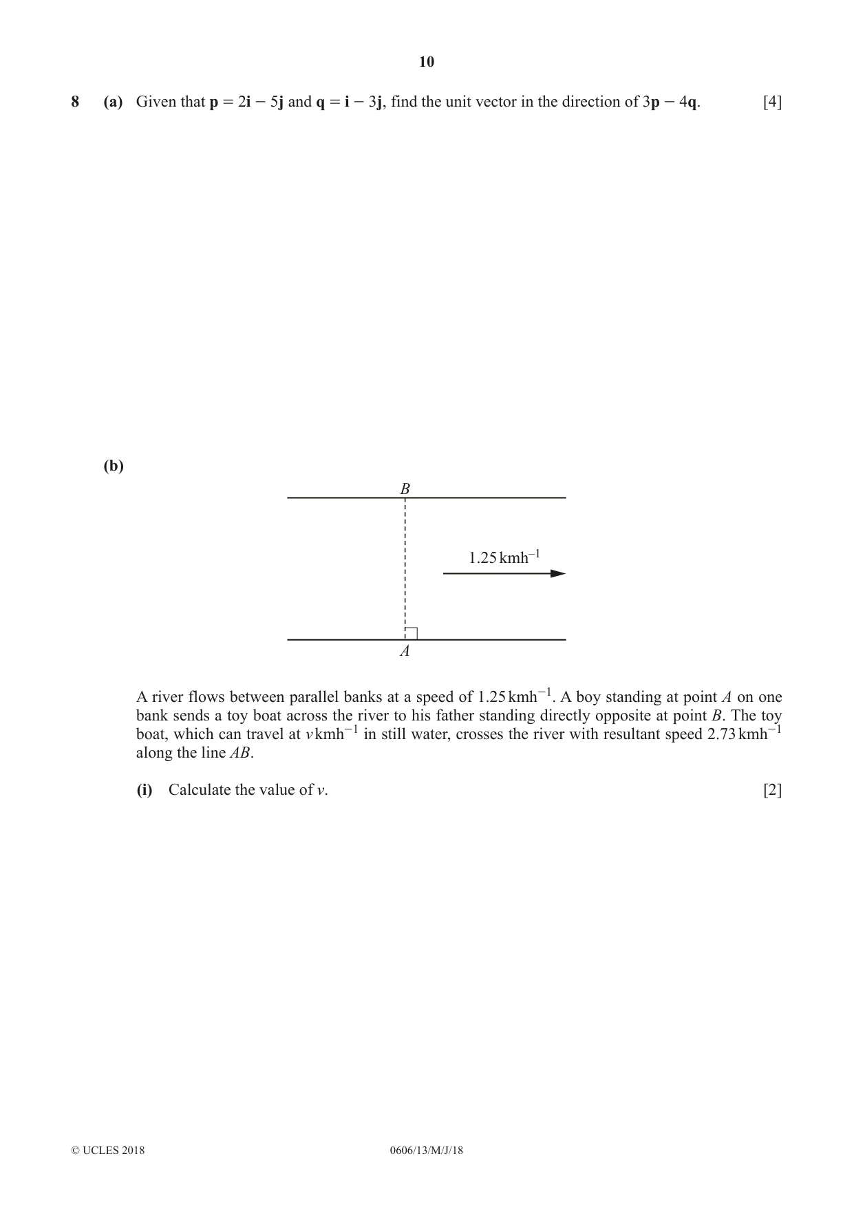Cambridge IGCSE Mathematics - Additional 0606 2018 May/June Paper 1 · Variant 3 question paper, page 10 of 16