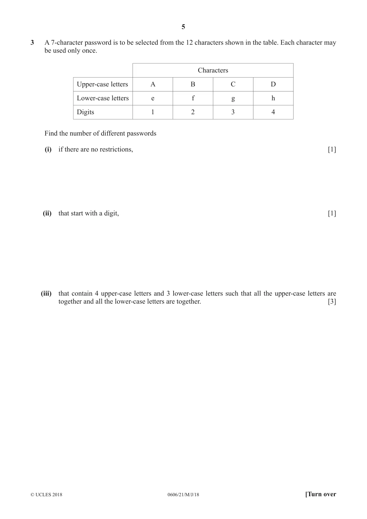 Cambridge IGCSE Mathematics - Additional 0606 2018 May/June Paper 2 · Variant 1 question paper, page 5 of 16