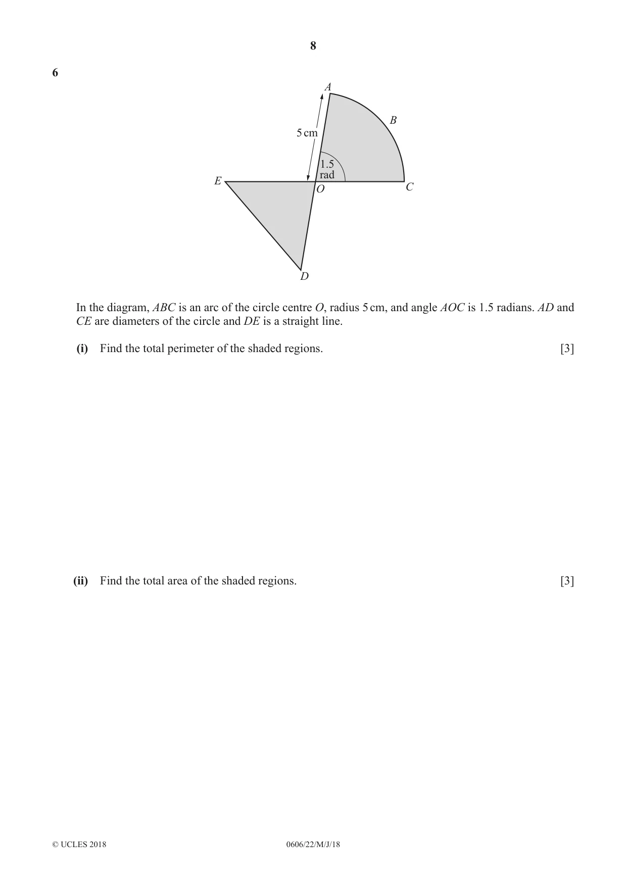 Cambridge IGCSE Mathematics - Additional 0606 2018 May/June Paper 2 · Variant 2 question paper, page 8 of 16