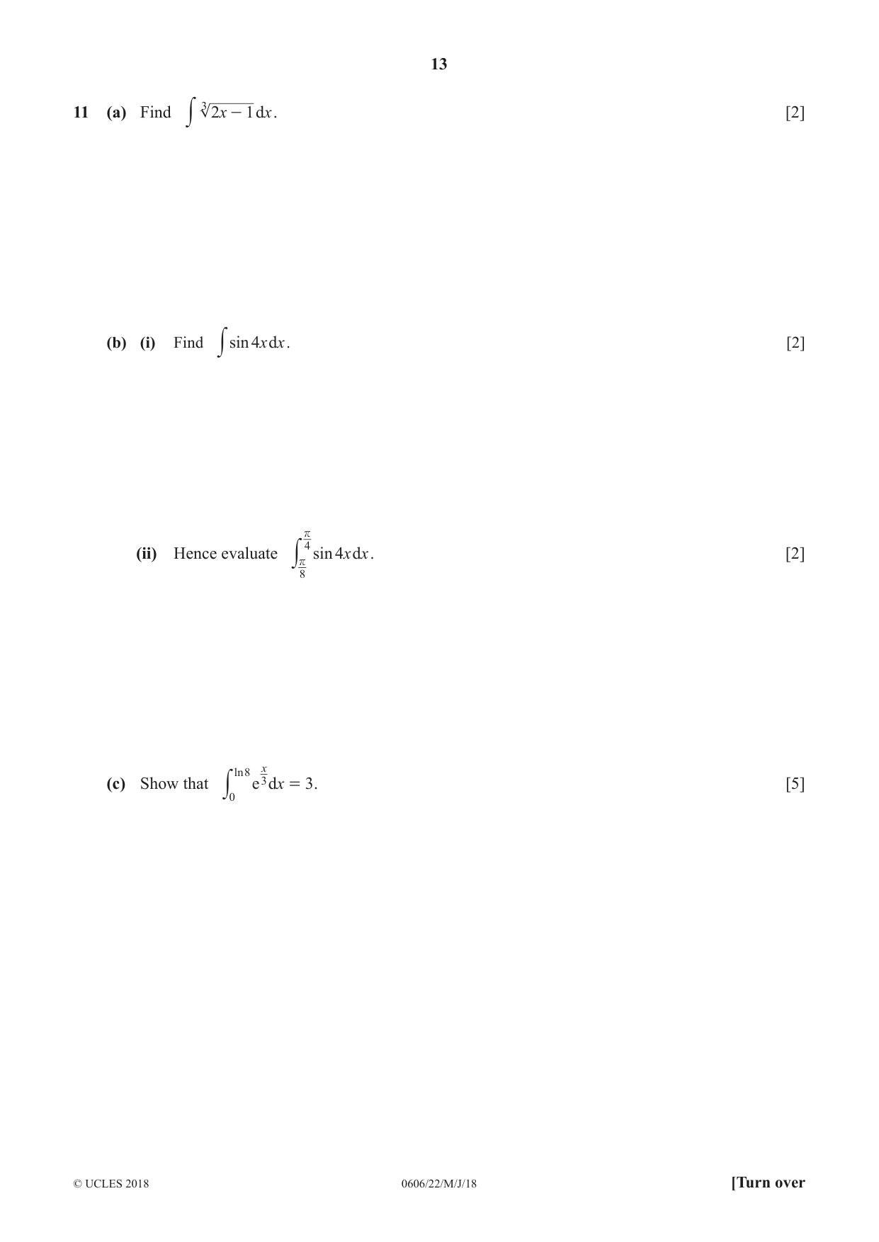 Cambridge IGCSE Mathematics - Additional 0606 2018 May/June Paper 2 · Variant 2 question paper, page 13 of 16