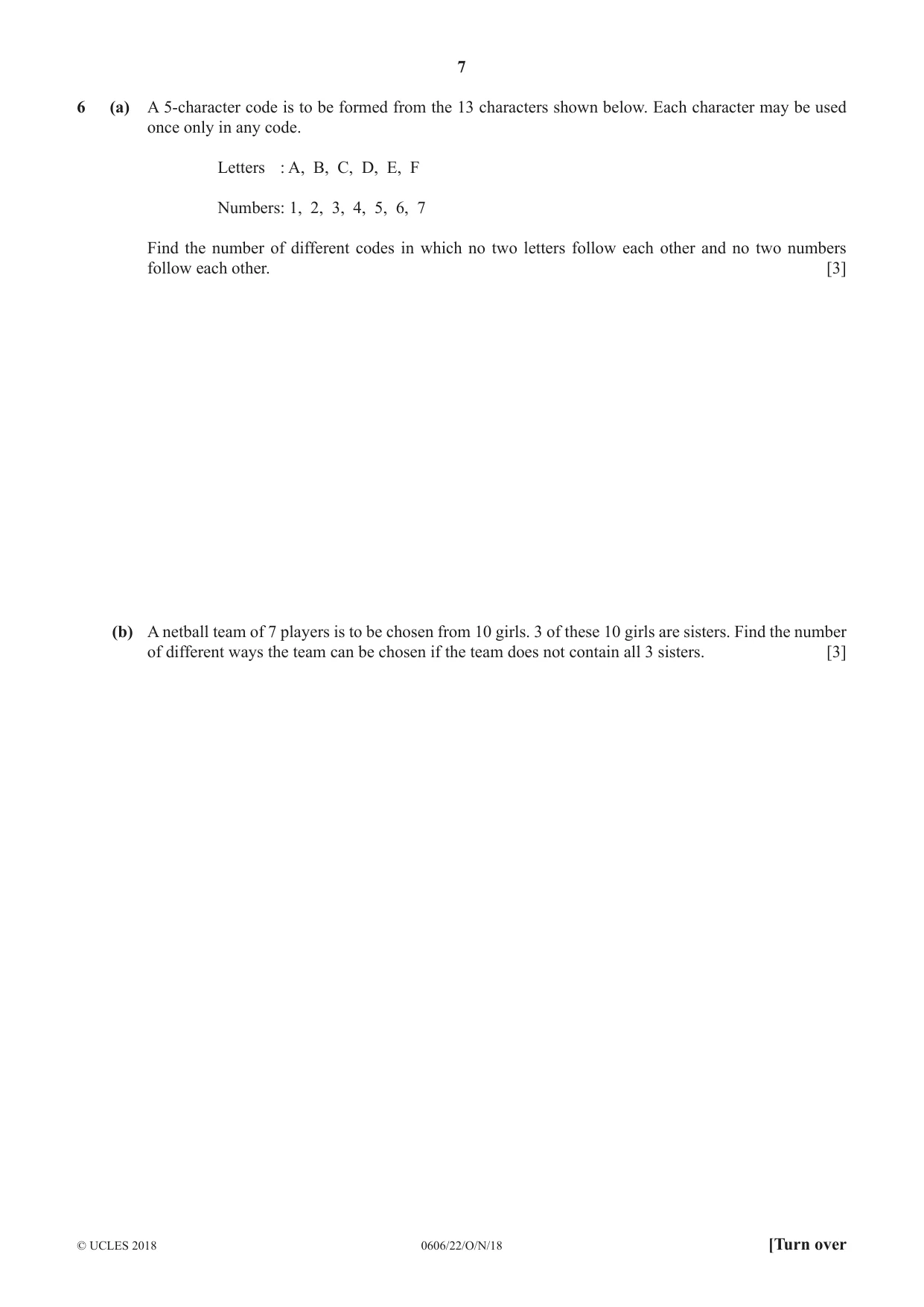 Cambridge IGCSE Mathematics - Additional 0606 2018 Oct/Nov Paper 2 · Variant 2 question paper, page 7 of 16