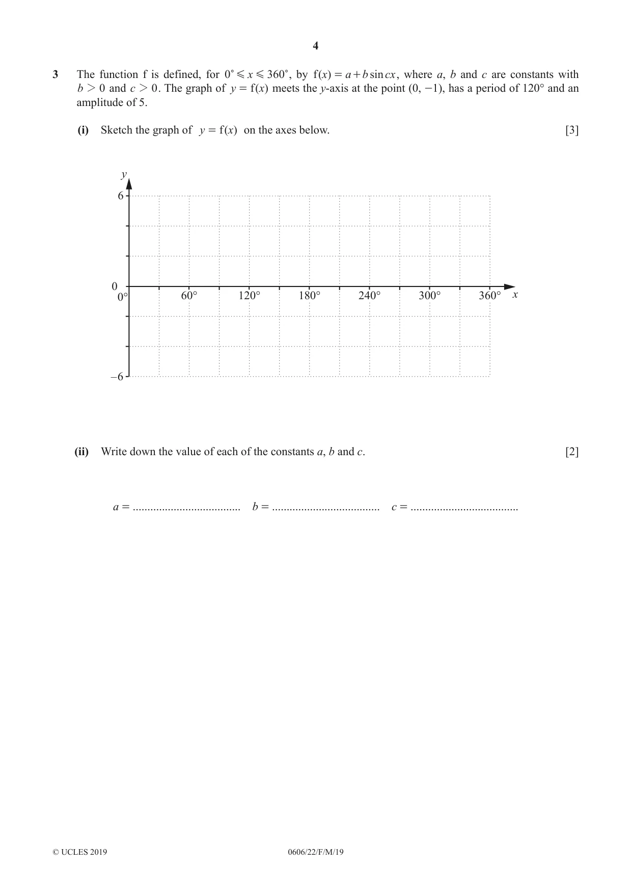 Cambridge IGCSE Mathematics - Additional 0606 2019 Feb/March Paper 2 · Variant 2 question paper, page 4 of 16