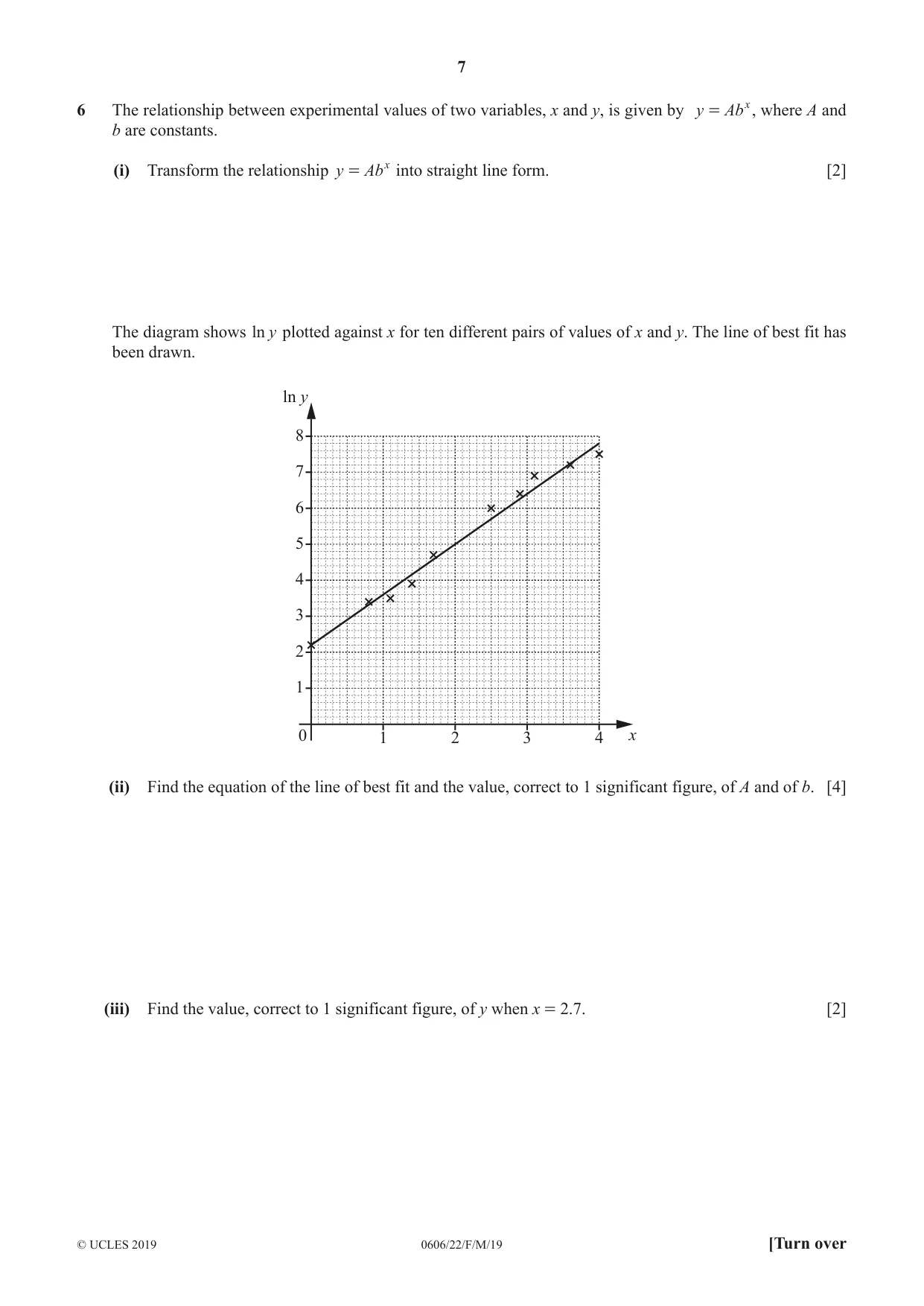 Cambridge IGCSE Mathematics - Additional 0606 2019 Feb/March Paper 2 · Variant 2 question paper, page 7 of 16