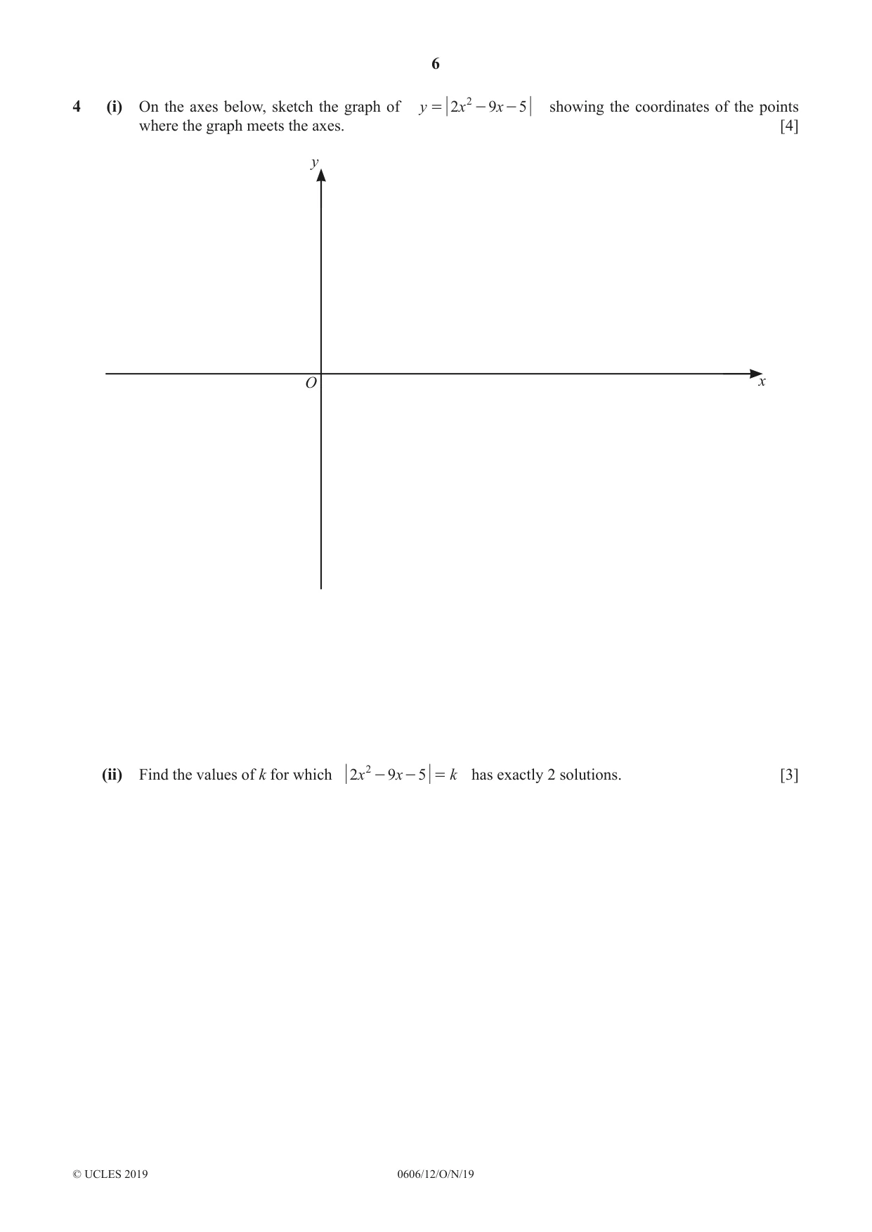 Cambridge IGCSE Mathematics - Additional 0606 2019 Oct/Nov Paper 1 · Variant 2 question paper, page 6 of 16