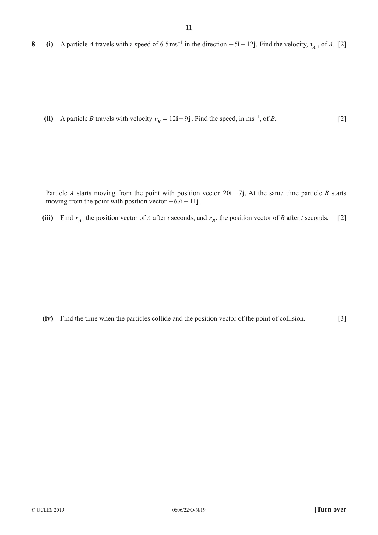 Cambridge IGCSE Mathematics - Additional 0606 2019 Oct/Nov Paper 2 · Variant 2 question paper, page 11 of 16