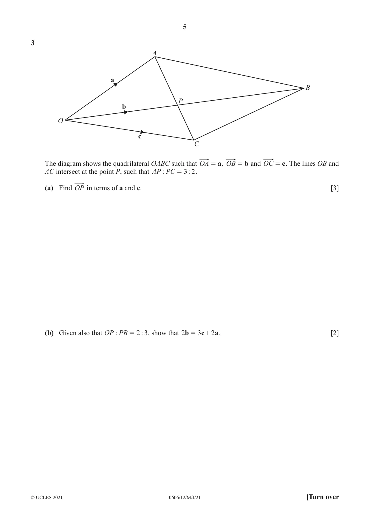 Cambridge IGCSE Mathematics - Additional 0606 2021 May/June Paper 1 · Variant 2 question paper, page 5 of 16