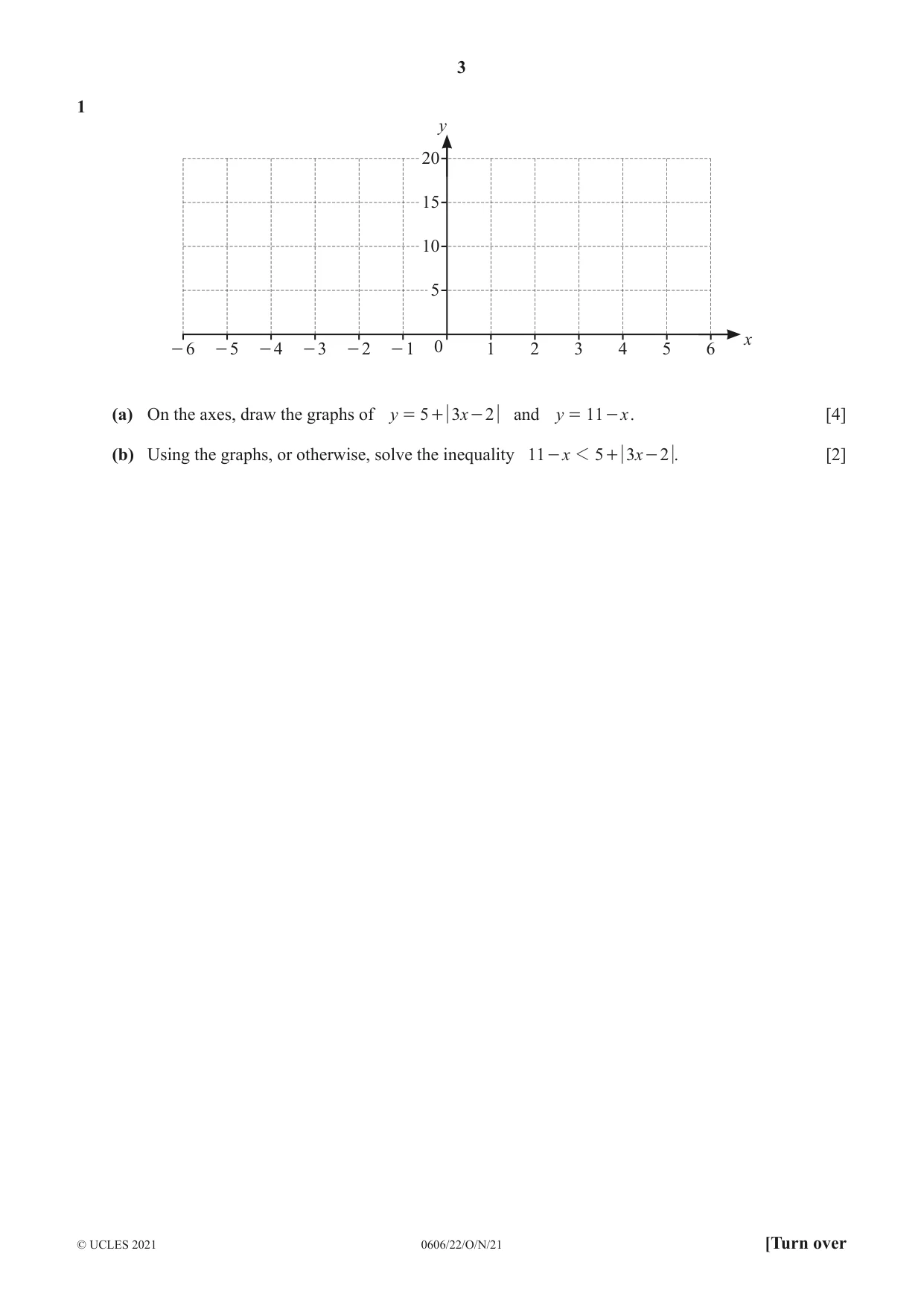 Cambridge IGCSE Mathematics - Additional 0606 2021 Oct/Nov Paper 2 · Variant 2 question paper, page 3 of 16