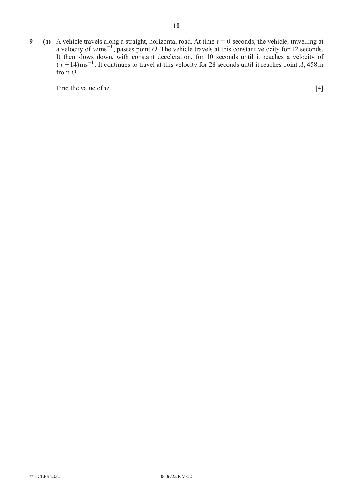 Cambridge IGCSE Mathematics - Additional 0606 2022 Feb/March Paper 2 · Variant 2 question paper, page 10 of 16
