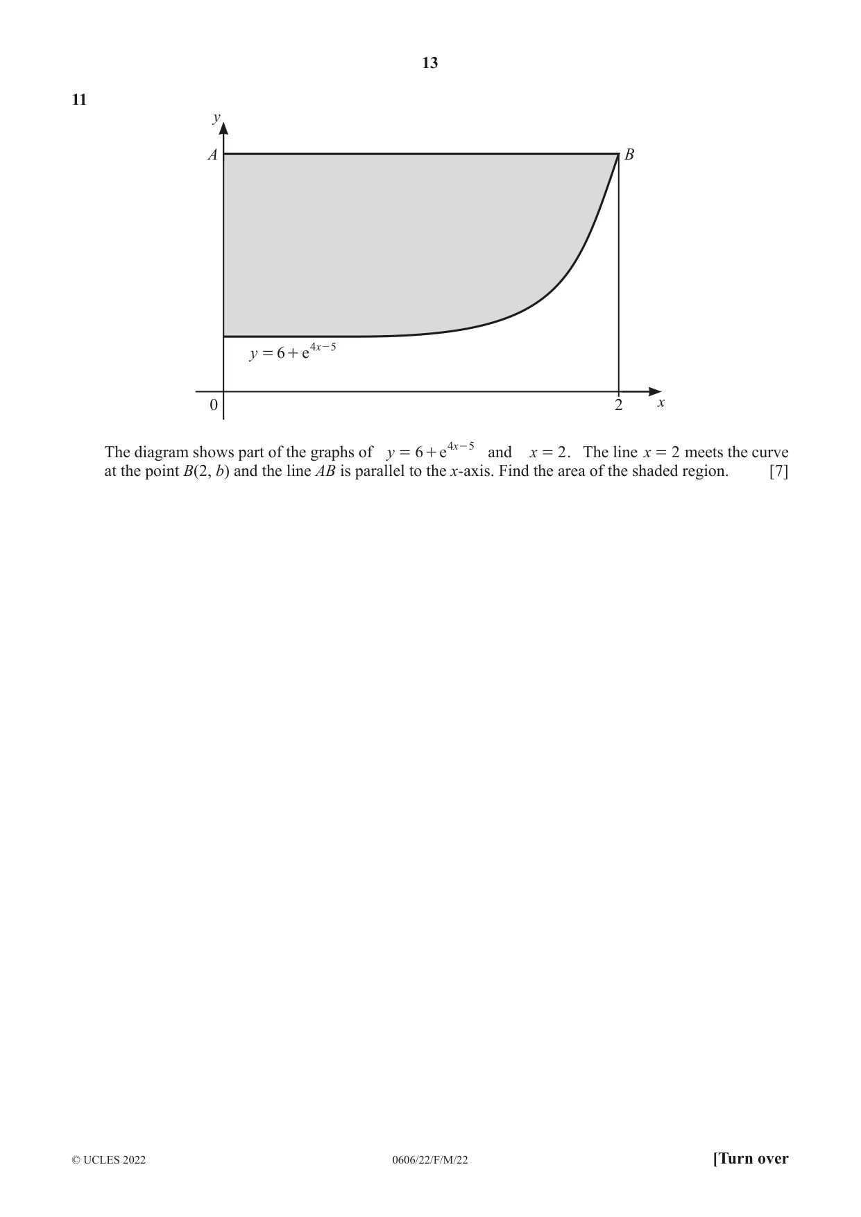 Cambridge IGCSE Mathematics - Additional 0606 2022 Feb/March Paper 2 · Variant 2 question paper, page 13 of 16