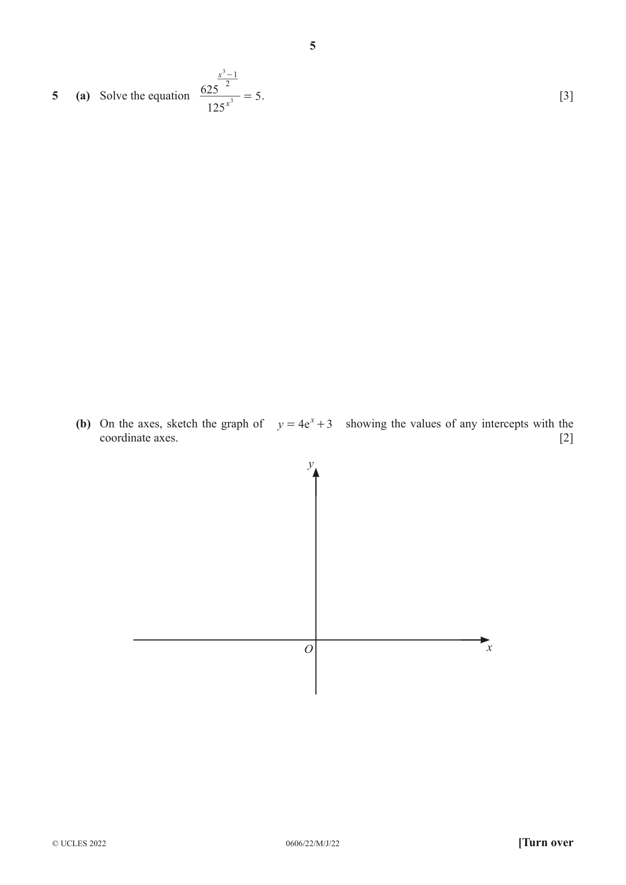 Cambridge IGCSE Mathematics - Additional 0606 2022 May/June Paper 2 · Variant 2 question paper, page 5 of 16