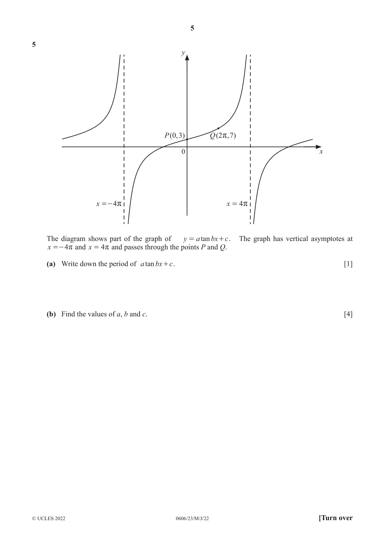 Cambridge IGCSE Mathematics - Additional 0606 2022 May/June Paper 2 · Variant 3 question paper, page 5 of 16