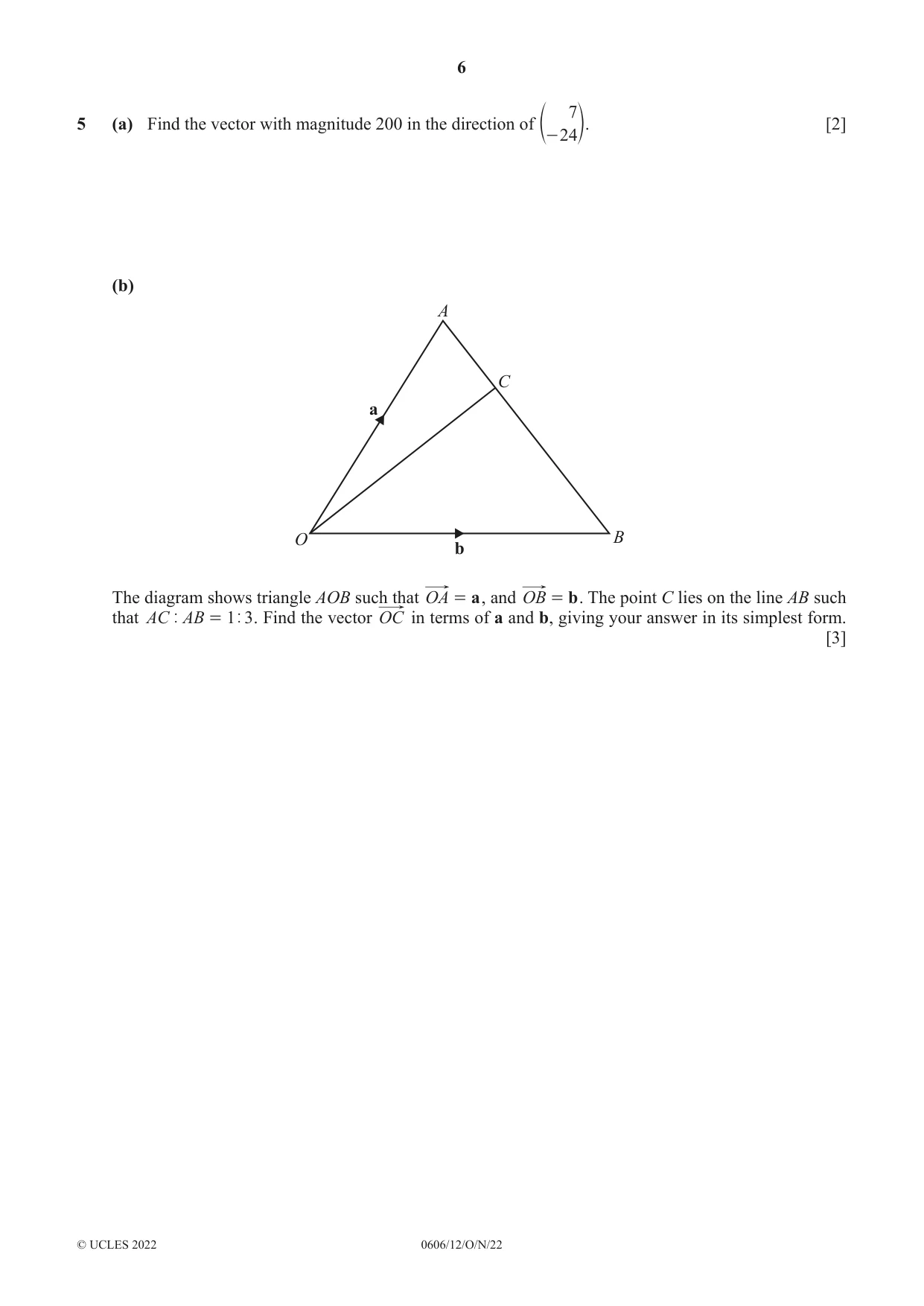 Cambridge IGCSE Mathematics - Additional 0606 2022 Oct/Nov Paper 1 · Variant 2 question paper, page 6 of 16