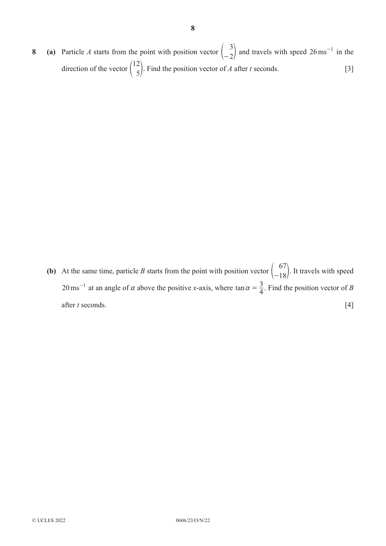 Cambridge IGCSE Mathematics - Additional 0606 2022 Oct/Nov Paper 2 · Variant 3 question paper, page 8 of 16