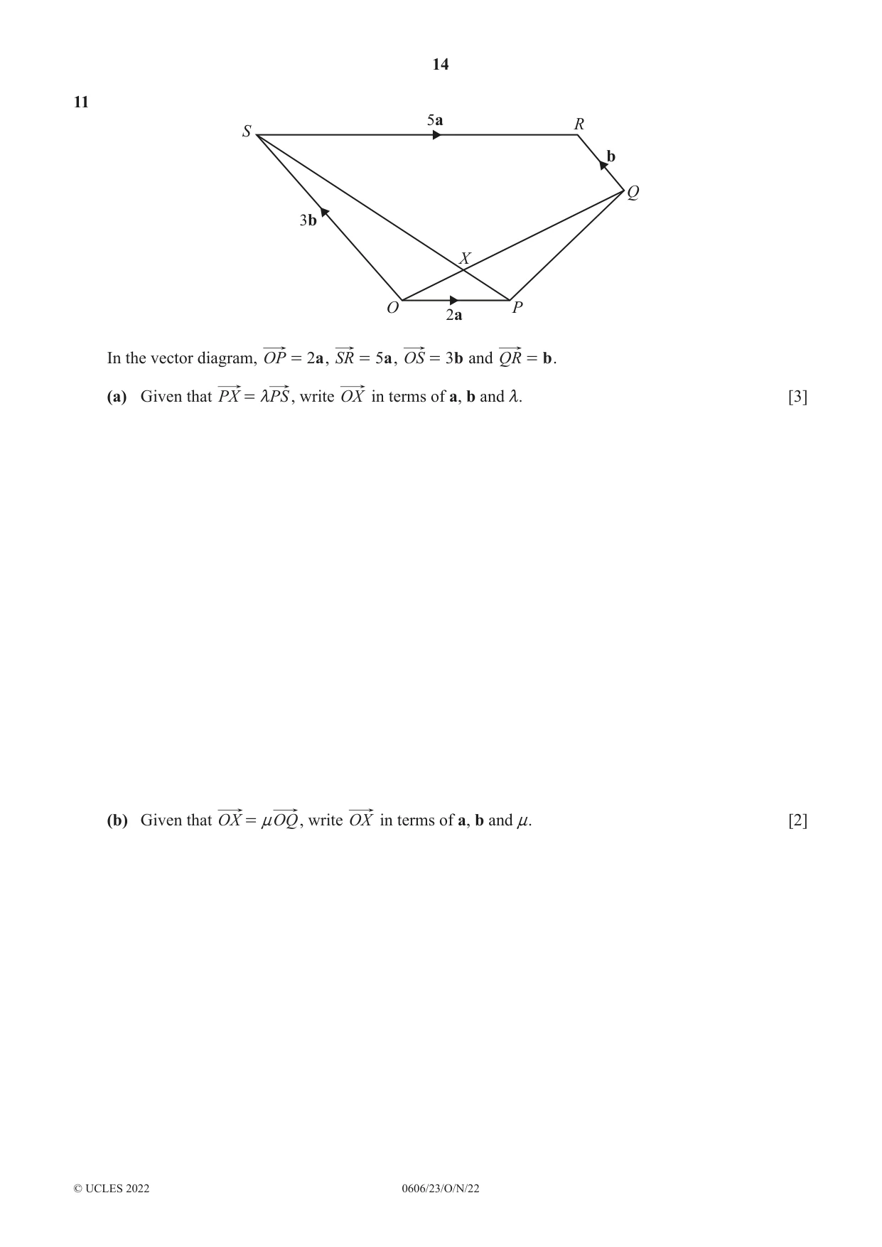 Cambridge IGCSE Mathematics - Additional 0606 2022 Oct/Nov Paper 2 · Variant 3 question paper, page 14 of 16