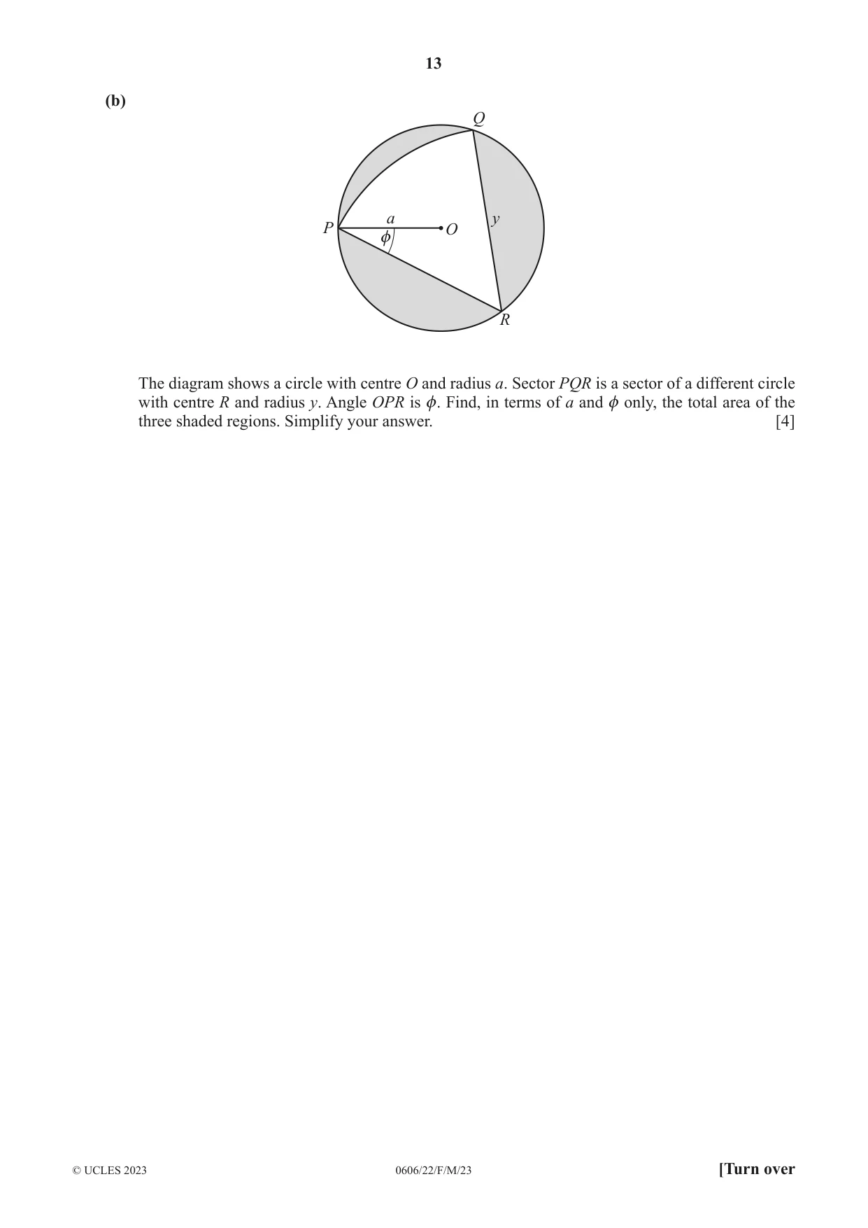 Cambridge IGCSE Mathematics - Additional 0606 2023 Feb/March Paper 2 · Variant 2 question paper, page 13 of 16