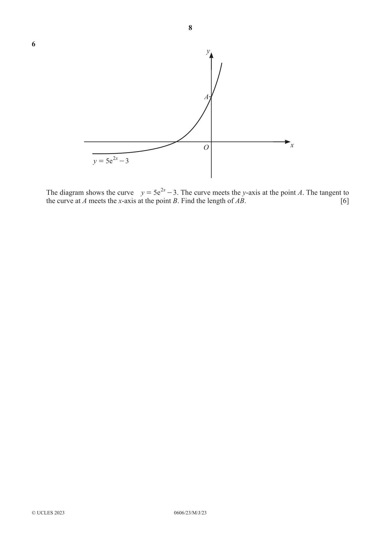 Cambridge IGCSE Mathematics - Additional 0606 2023 May/June Paper 2 · Variant 3 question paper, page 8 of 16