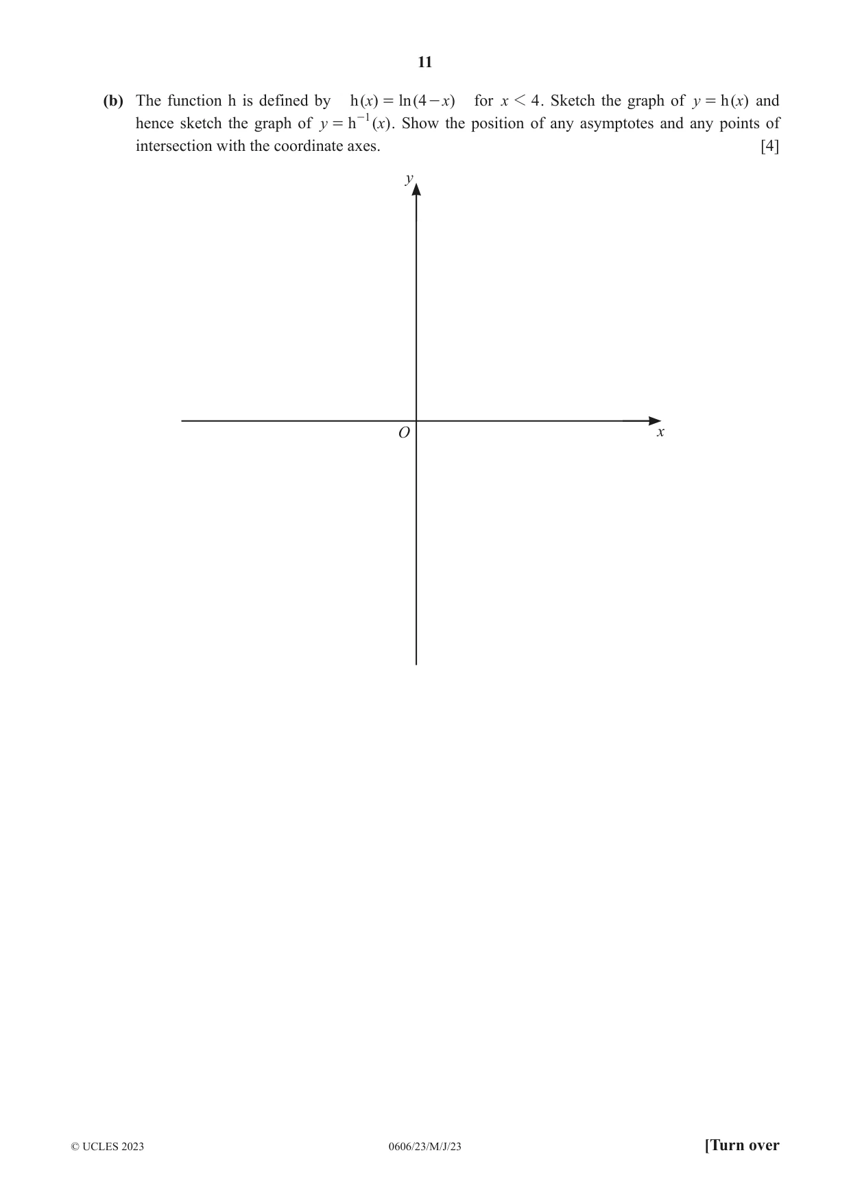 Cambridge IGCSE Mathematics - Additional 0606 2023 May/June Paper 2 · Variant 3 question paper, page 11 of 16