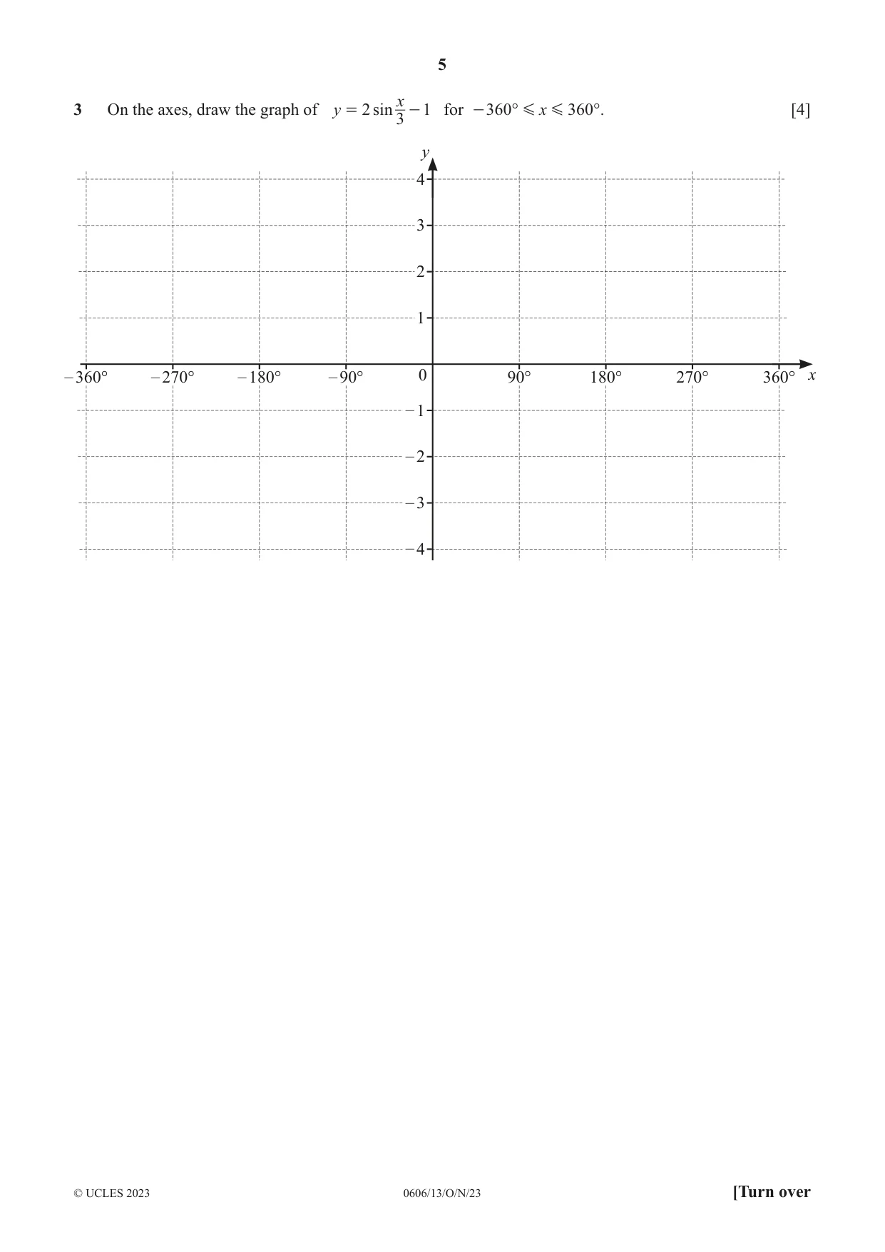 Cambridge IGCSE Mathematics - Additional 0606 2023 Oct/Nov Paper 1 · Variant 3 question paper, page 5 of 16