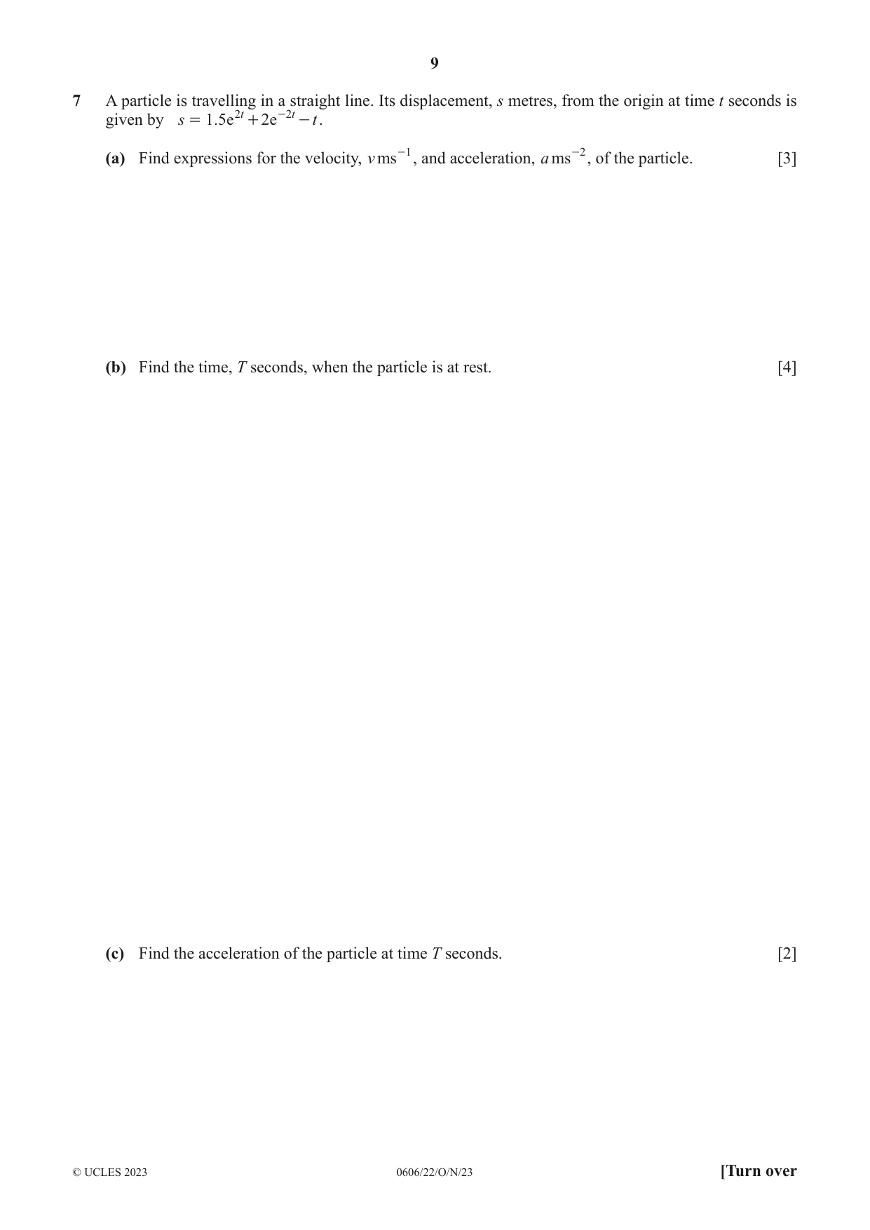 Cambridge IGCSE Mathematics - Additional 0606 2023 Oct/Nov Paper 2 · Variant 2 question paper, page 9 of 16