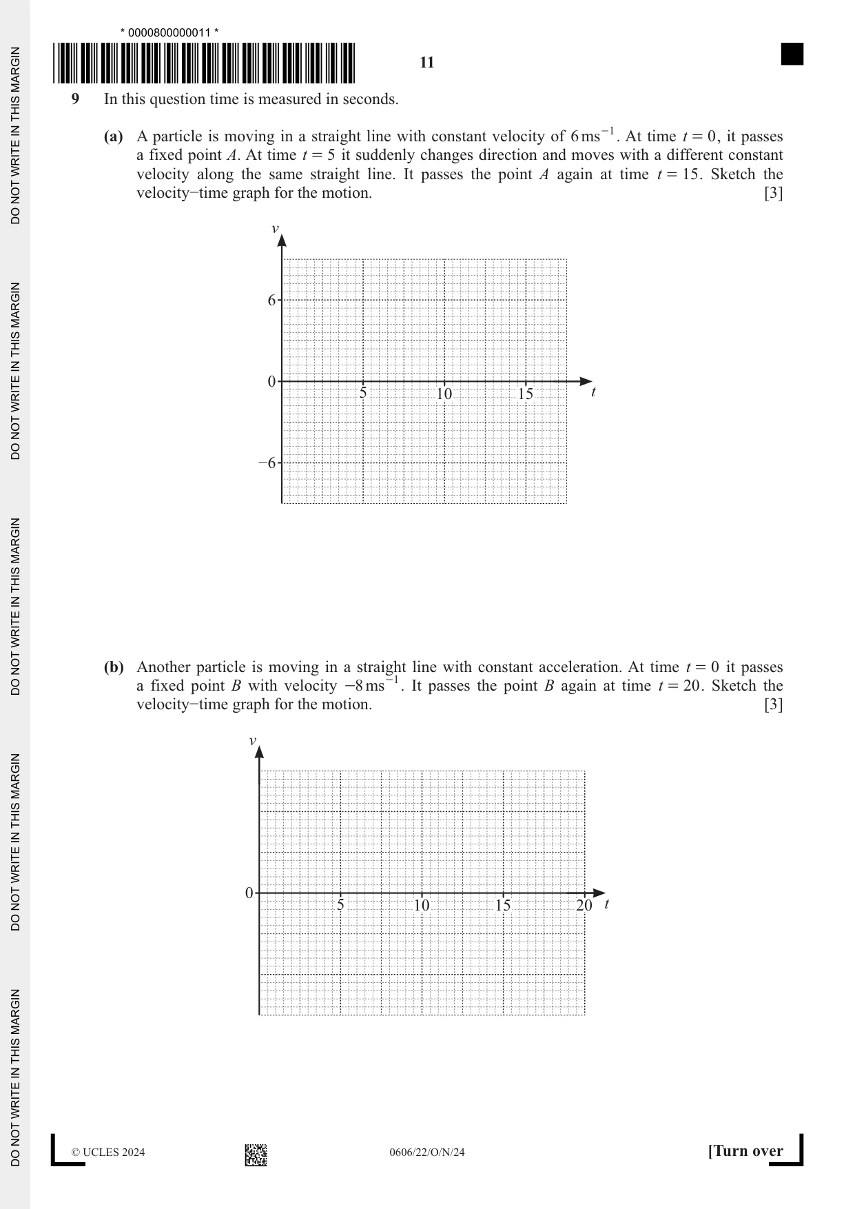 Cambridge IGCSE Mathematics - Additional 0606 2024 Oct/Nov Paper 2 · Variant 2 question paper, page 11 of 16