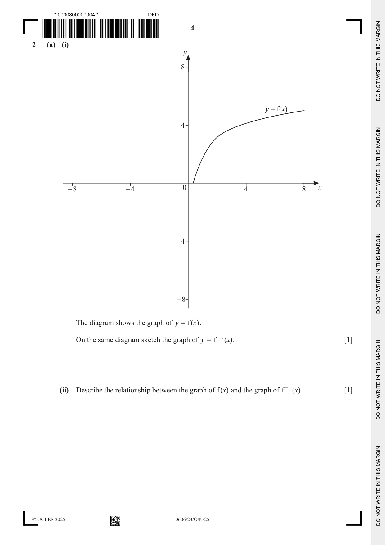 Cambridge IGCSE Mathematics - Additional 0606 2025 Oct/Nov Paper 2 · Variant 3 question paper, page 4 of 16
