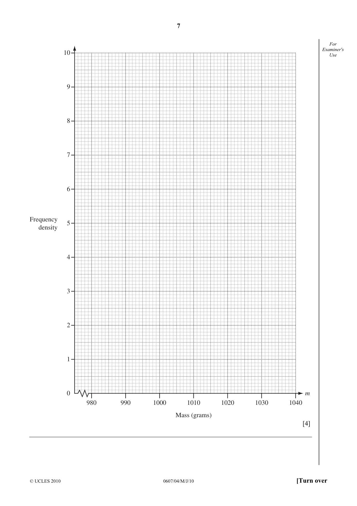 Cambridge IGCSE Mathematics - International 0607 2010 May/June Paper 4 · Variant 1 question paper, page 7 of 20
