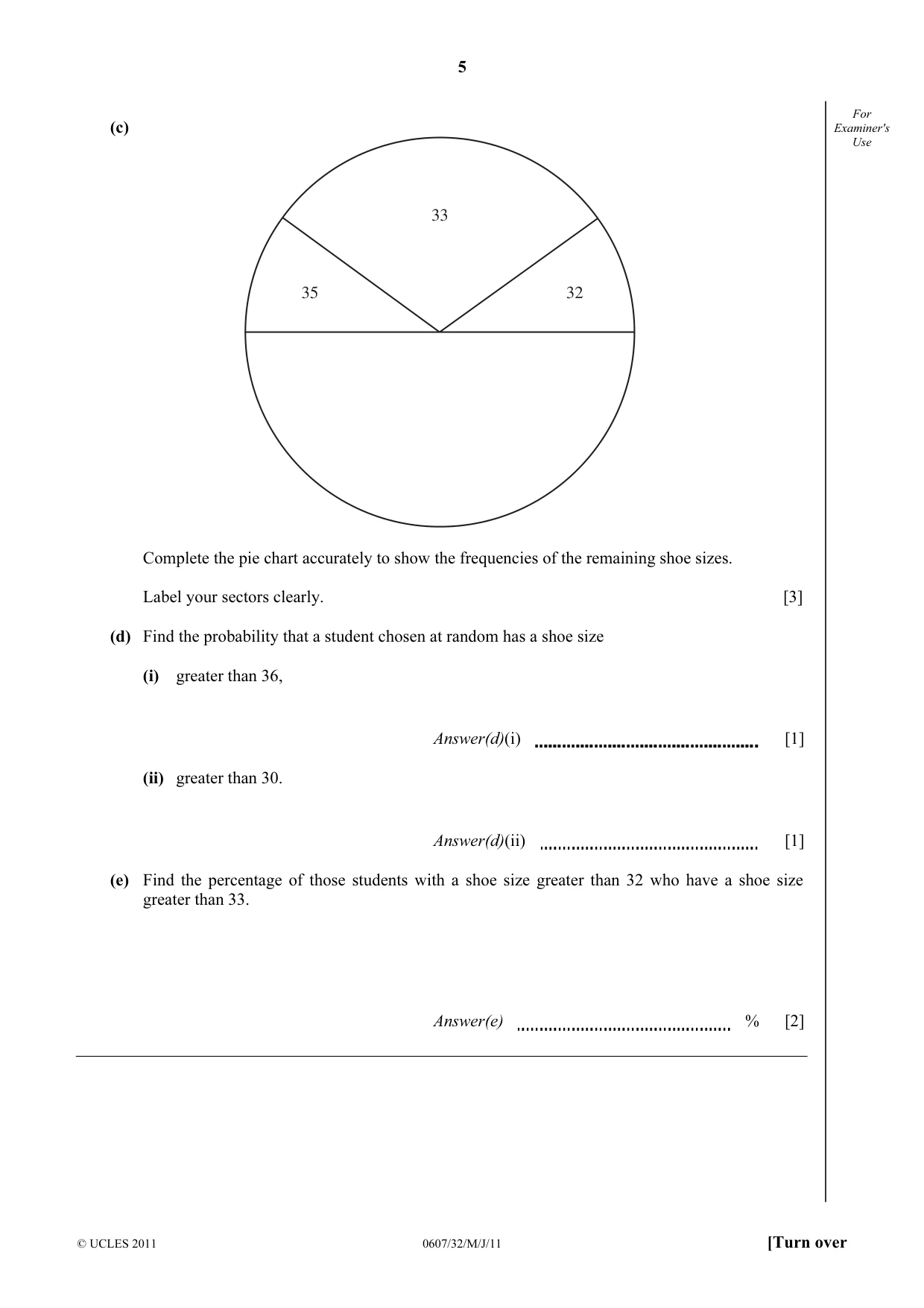 Cambridge IGCSE Mathematics - International 0607 2011 May/June Paper 3 · Variant 2 question paper, page 5 of 20