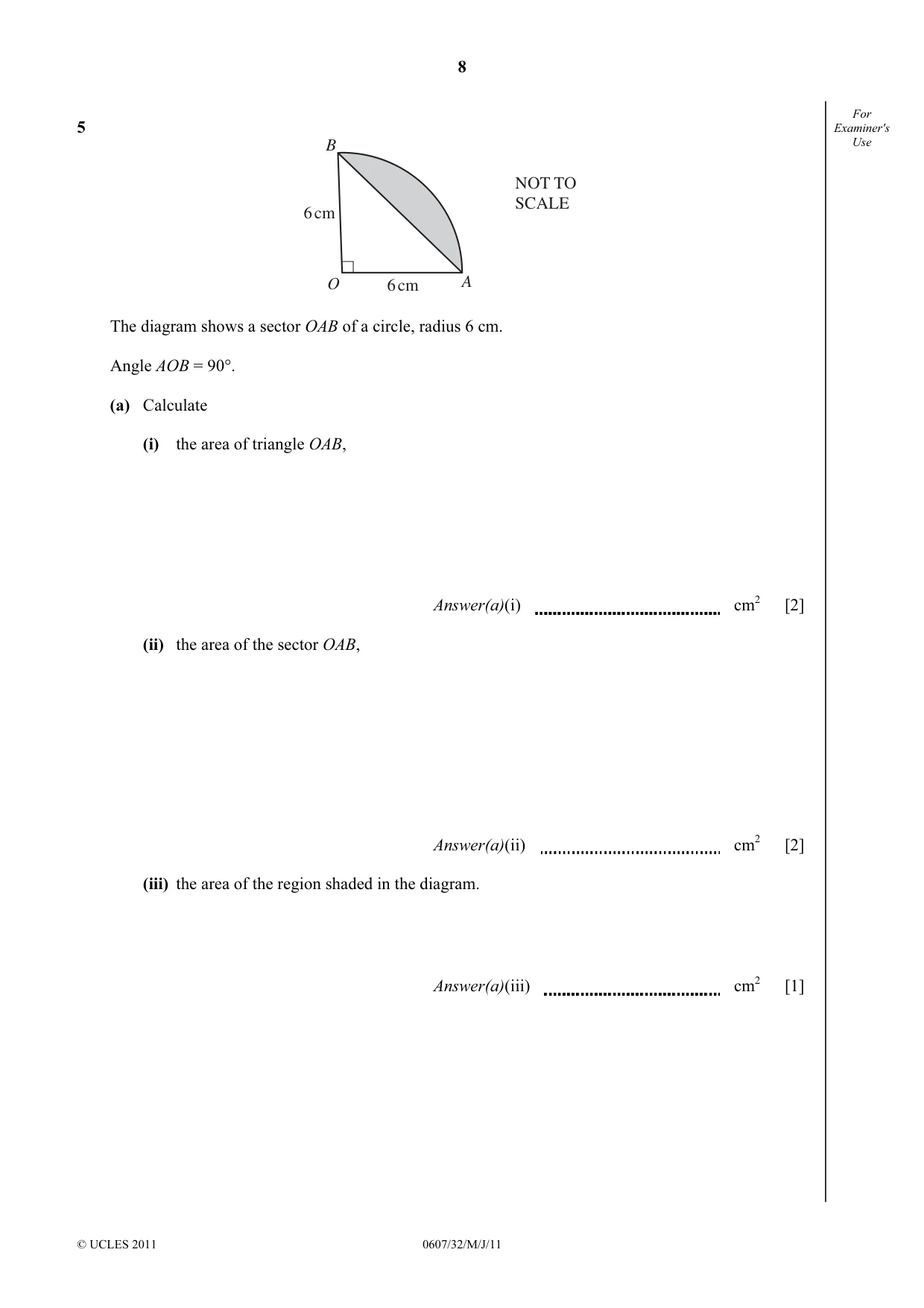 Cambridge IGCSE Mathematics - International 0607 2011 May/June Paper 3 · Variant 2 question paper, page 8 of 20