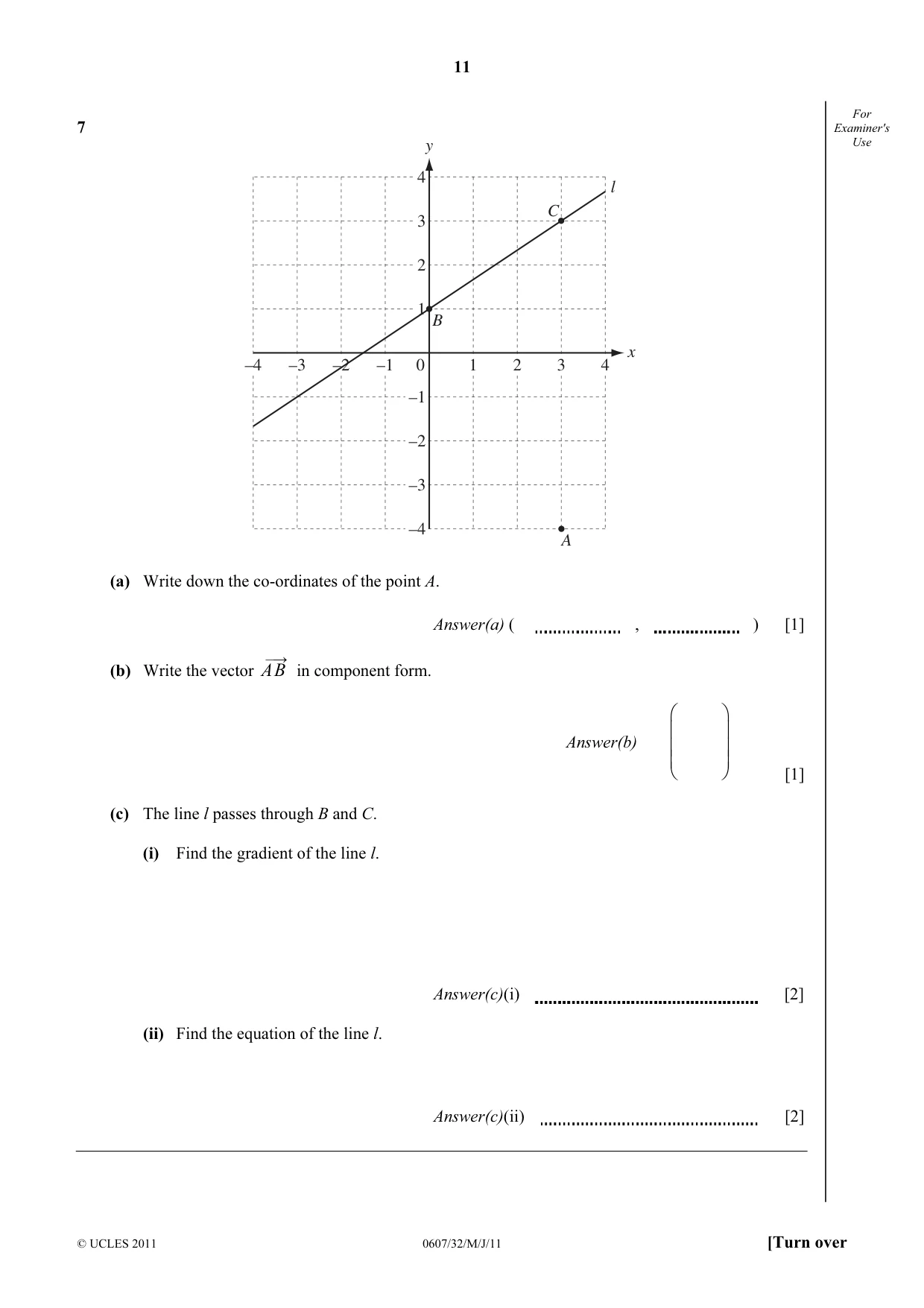 Cambridge IGCSE Mathematics - International 0607 2011 May/June Paper 3 · Variant 2 question paper, page 11 of 20