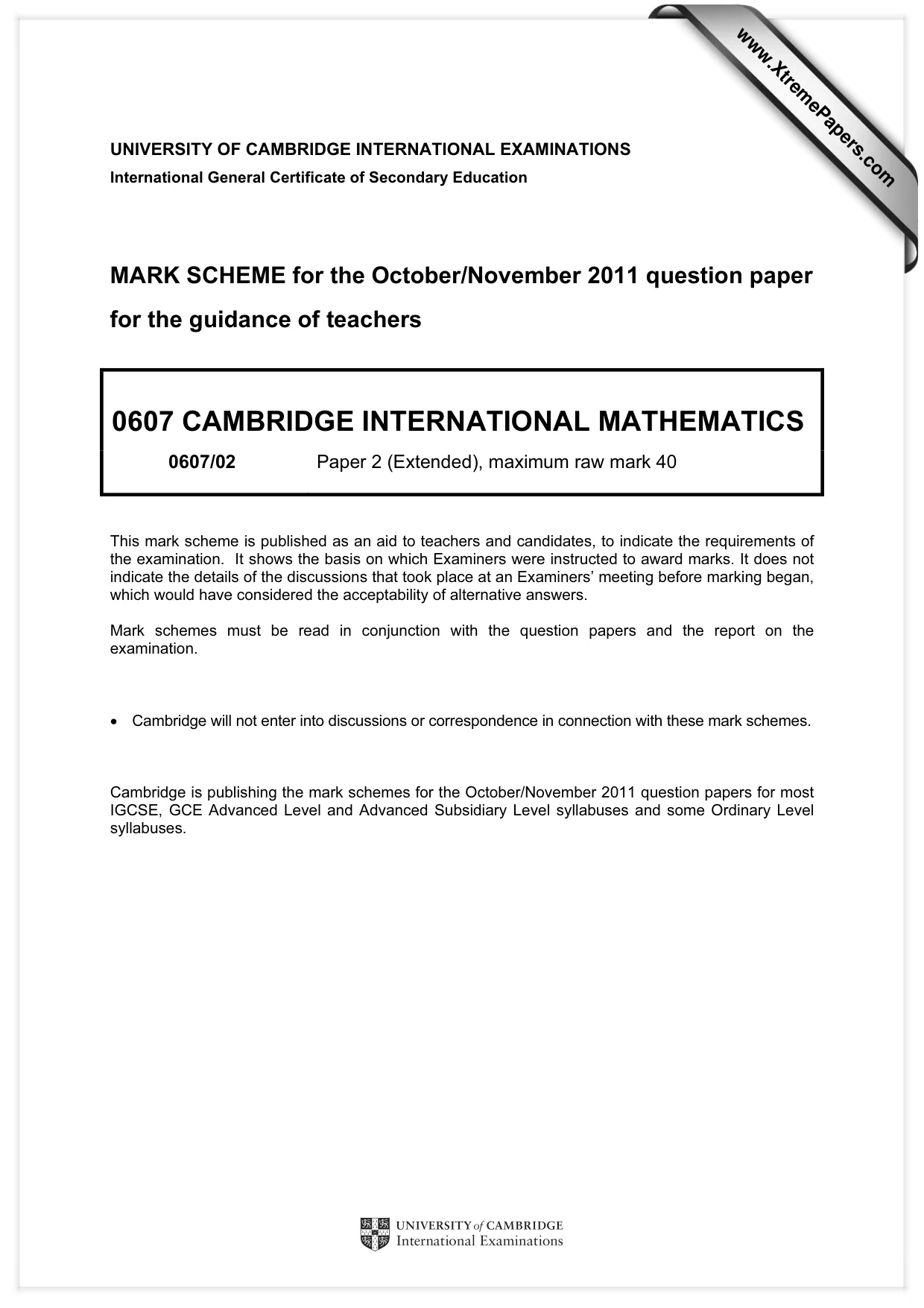 Mark scheme, page 1 of 3