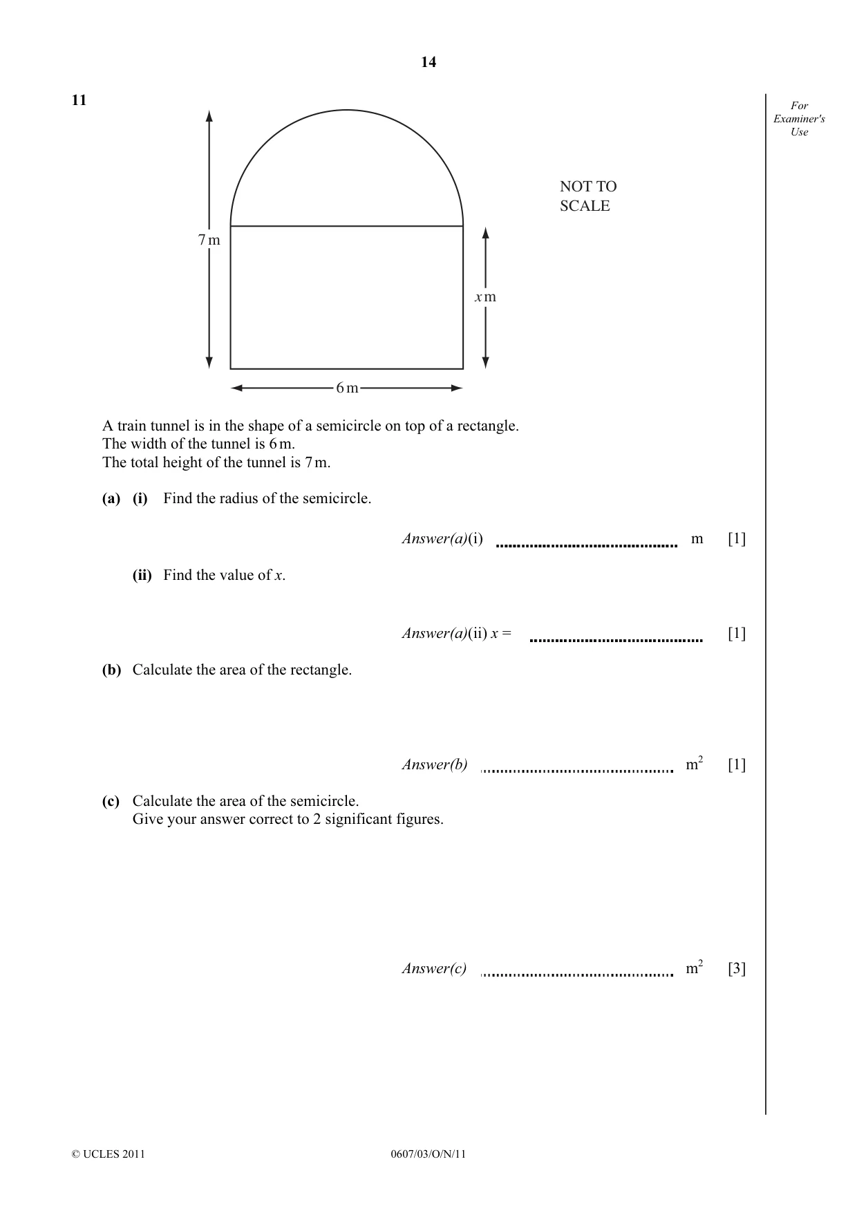 Cambridge IGCSE Mathematics - International 0607 2011 Oct/Nov Paper 3 · Variant 1 question paper, page 14 of 16