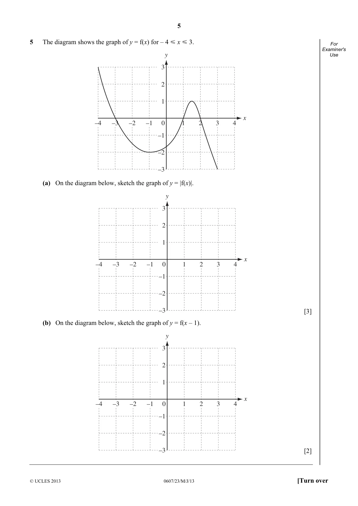 Cambridge IGCSE Mathematics - International 0607 2013 May/June Paper 2 · Variant 3 question paper, page 5 of 8