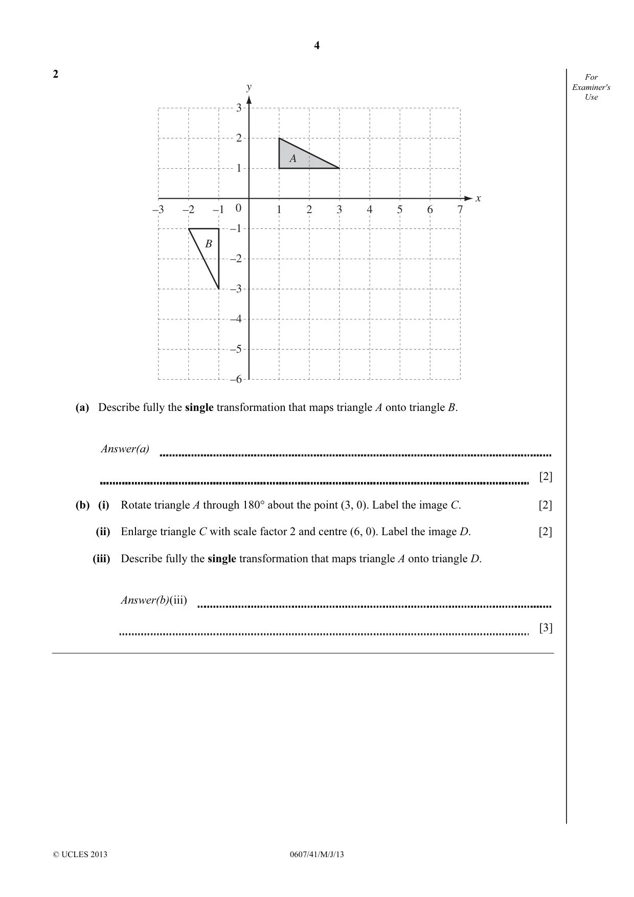 Cambridge IGCSE Mathematics - International 0607 2013 May/June Paper 4 · Variant 1 question paper, page 4 of 16