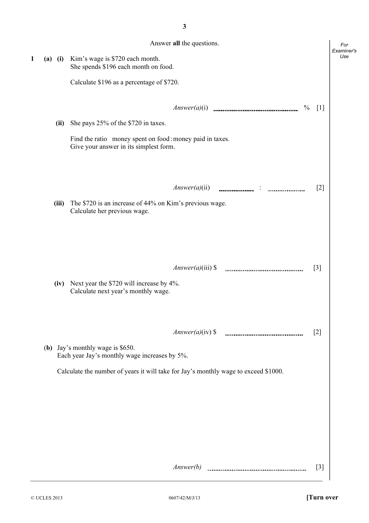 Cambridge IGCSE Mathematics - International 0607 2013 May/June Paper 4 · Variant 2 question paper, page 3 of 20