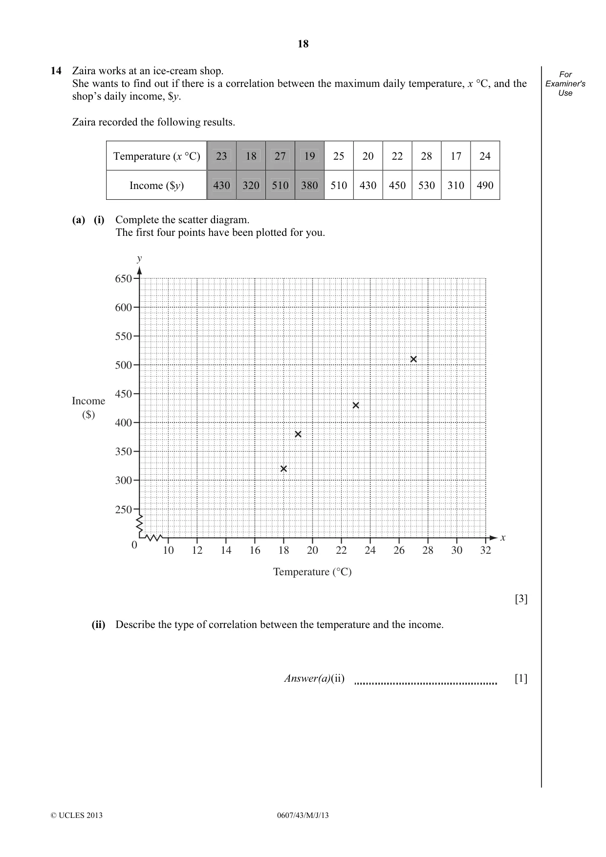 Cambridge IGCSE Mathematics - International 0607 2013 May/June Paper 4 · Variant 3 question paper, page 18 of 20