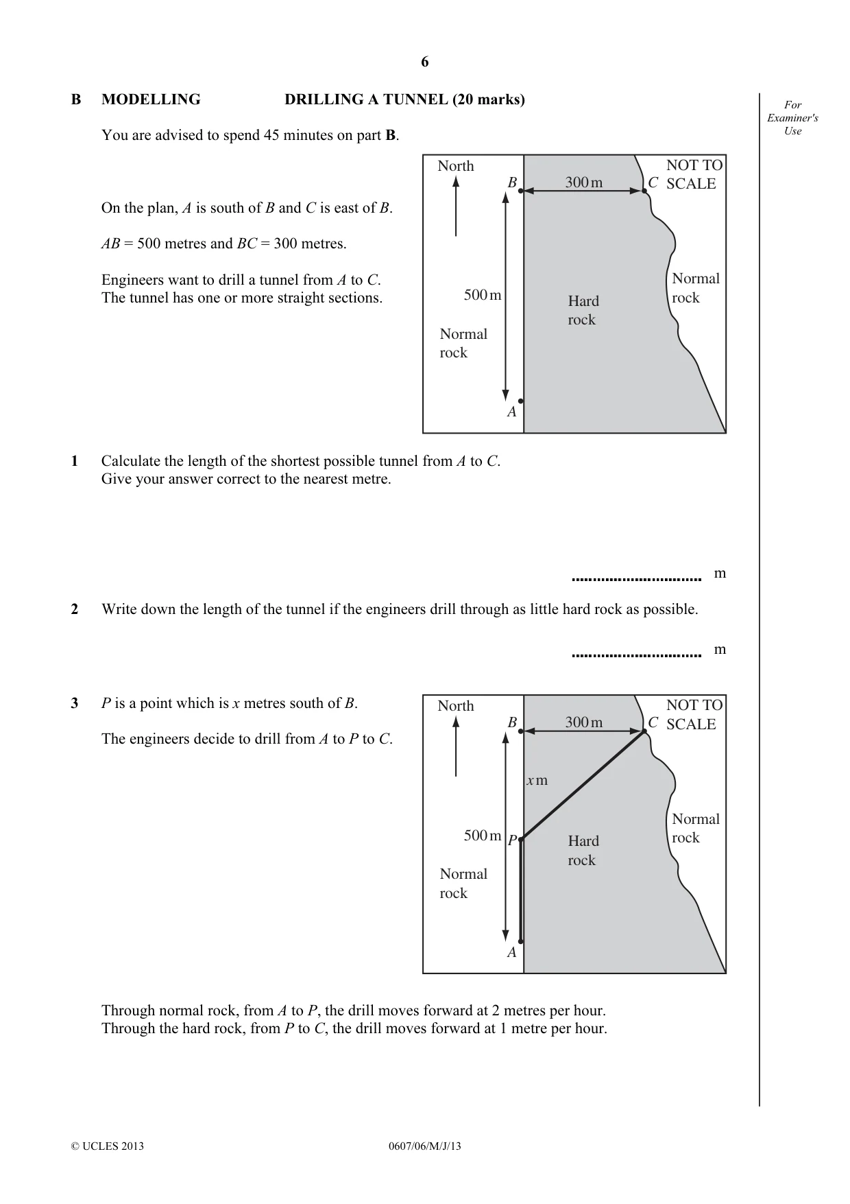Cambridge IGCSE Mathematics - International 0607 2013 May/June Paper 6 · Variant 1 question paper, page 6 of 8