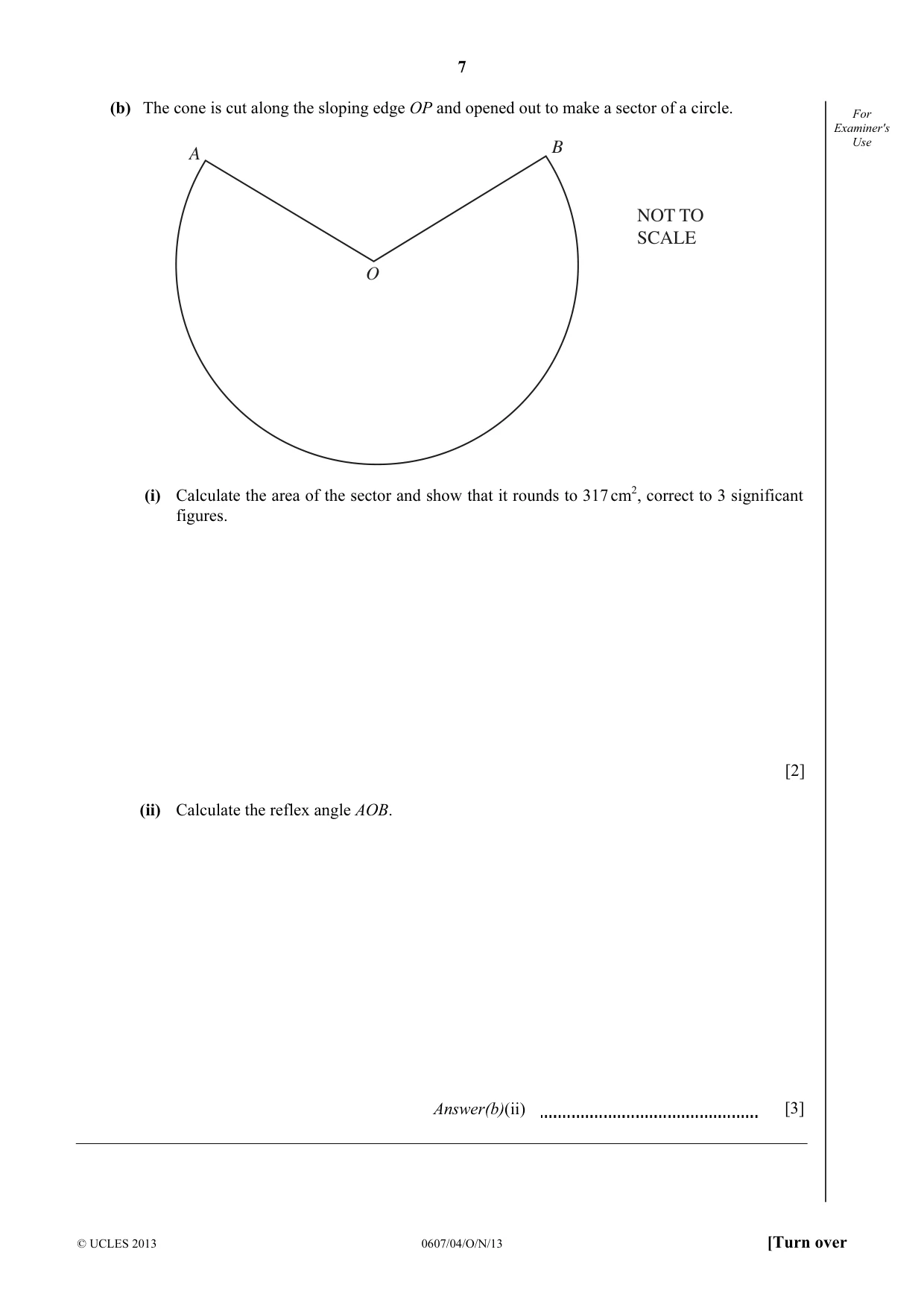 Cambridge IGCSE Mathematics - International 0607 2013 Oct/Nov Paper 4 · Variant 1 question paper, page 7 of 20