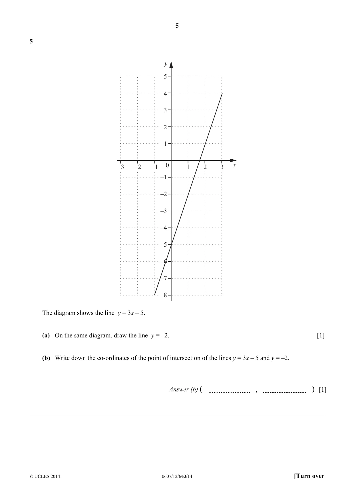 Cambridge IGCSE Mathematics - International 0607 2014 May/June Paper 1 · Variant 2 question paper, page 5 of 12
